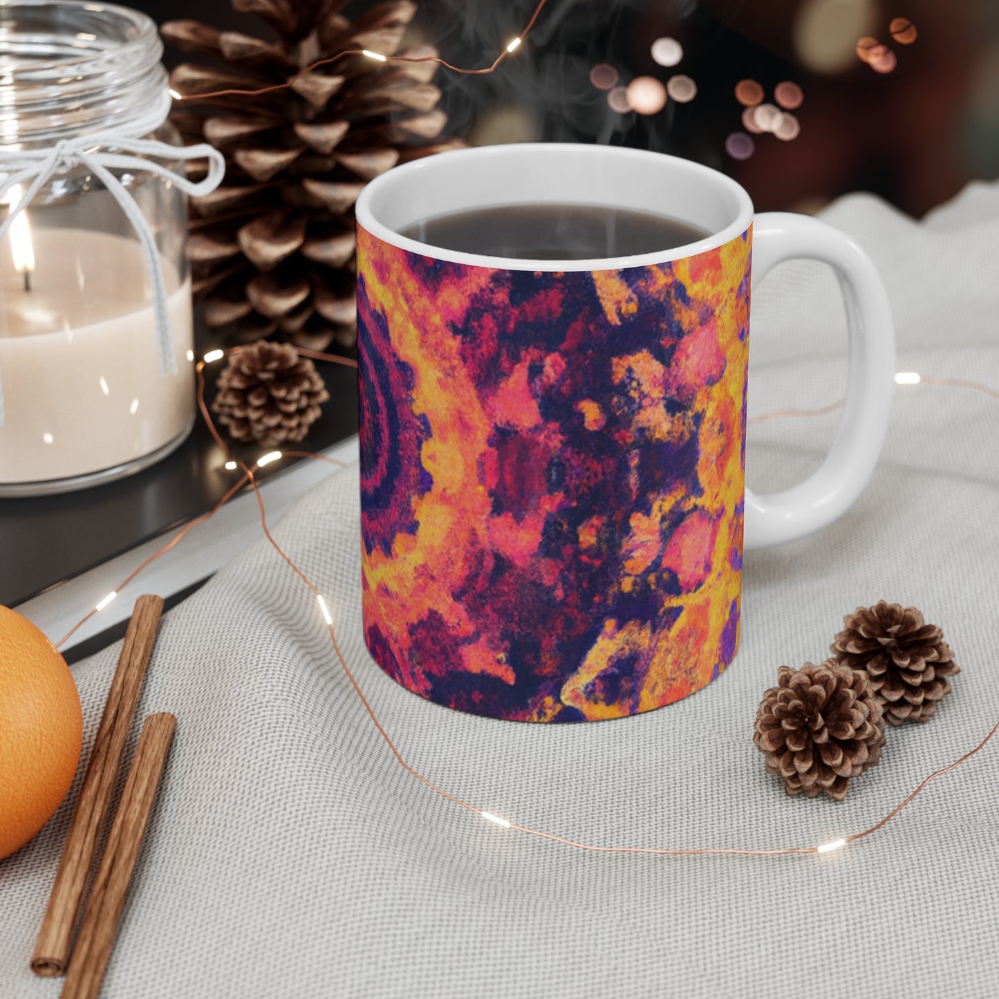 Fiona's Finest Coffee - Psychedelic Coffee Cup Mug 11 Ounce