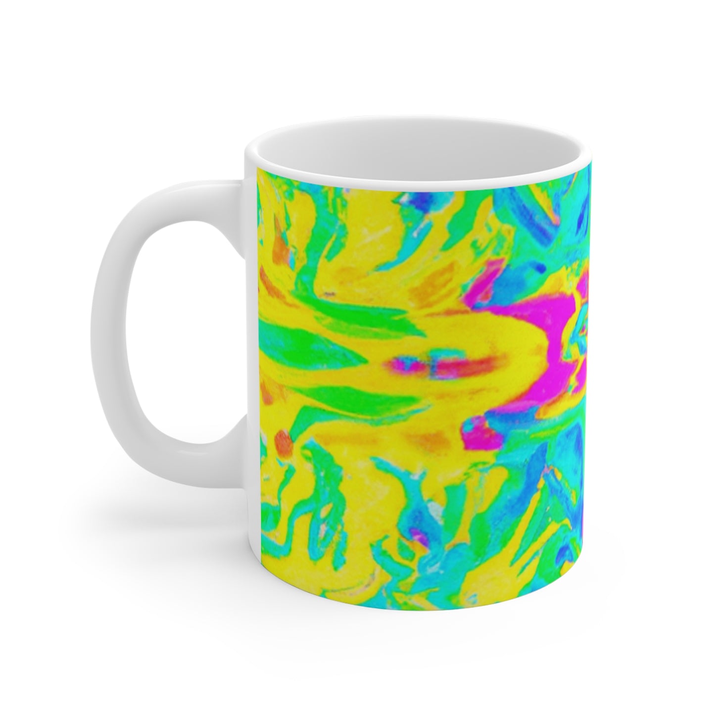 BrewMaster Johnny Java - Psychedelic Coffee Cup Mug 11 Ounce