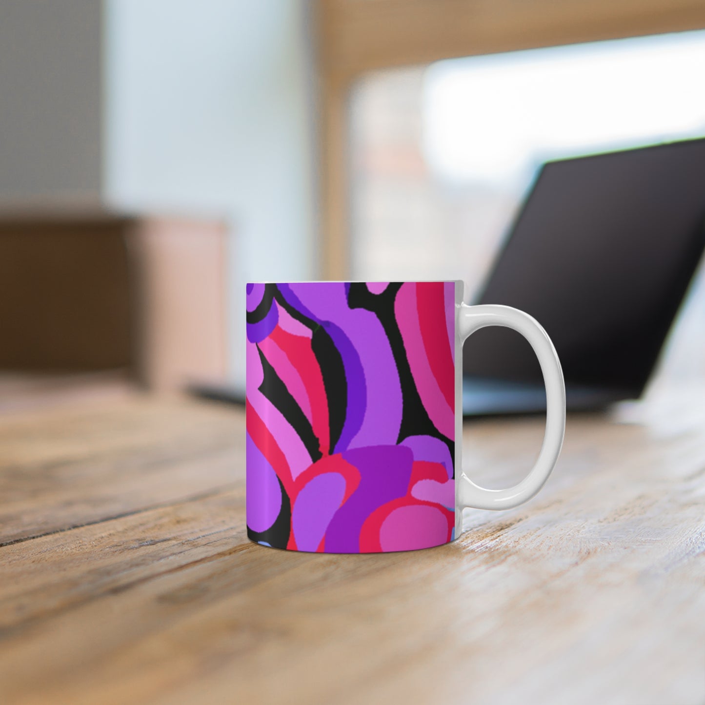 Ernie's Coffee Roasters - Psychedelic Coffee Cup Mug 11 Ounce