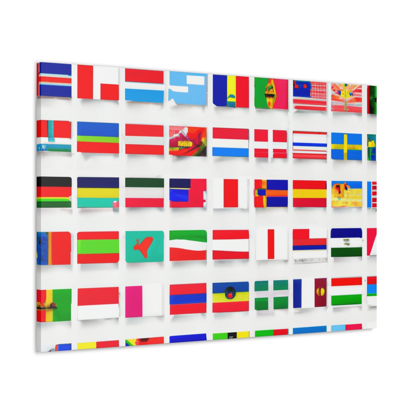 Emily Starrybaugh - Flags Of The World Canvas Wall Art