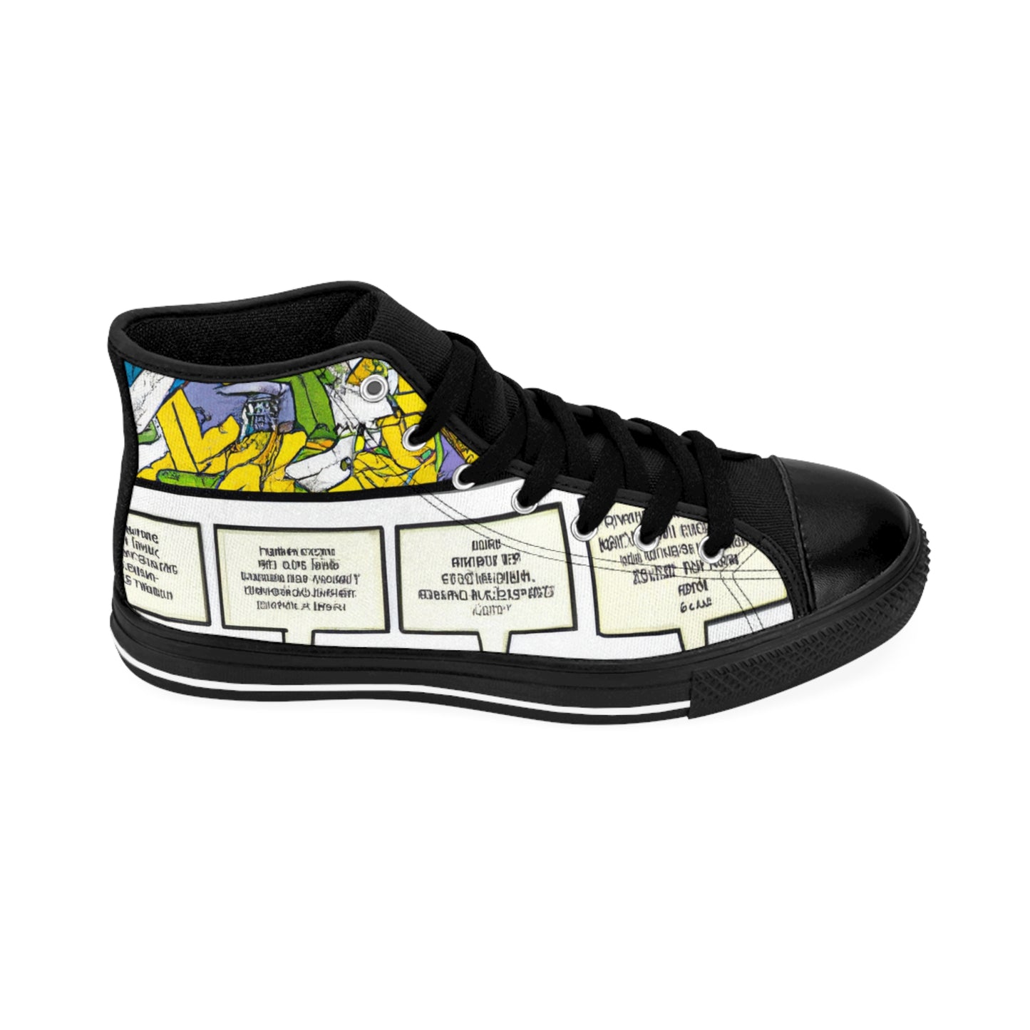 .

Ighazildo Shoes - Comic Book Hi Tops