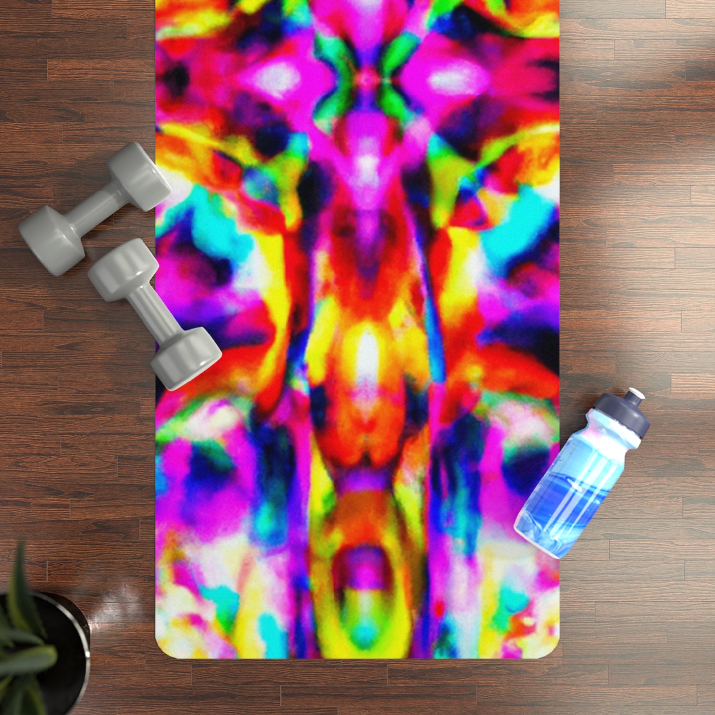 Bhagwan Krishnamurthy - Psychedelic Yoga Exercise Workout Mat - 24″ x 68"