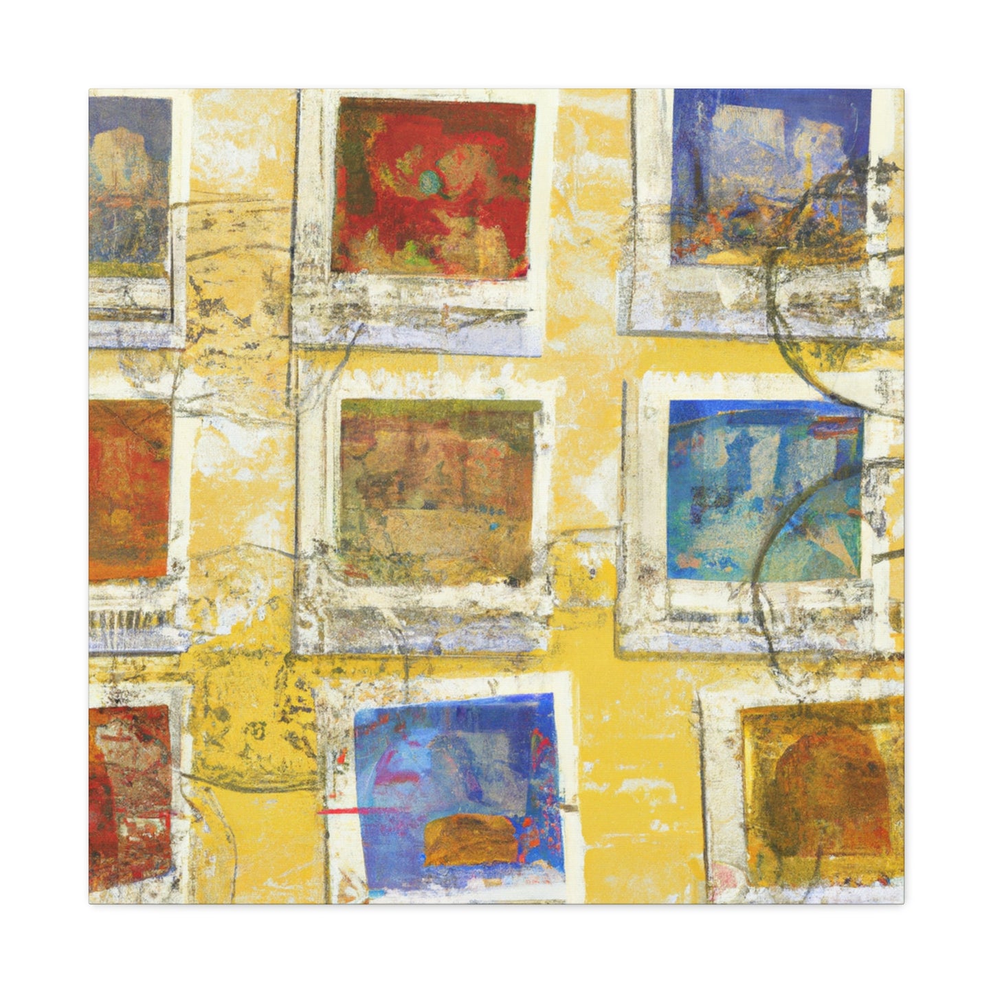 Global Citizens Stamp Series - Postage Stamp Collector Canvas Wall Art