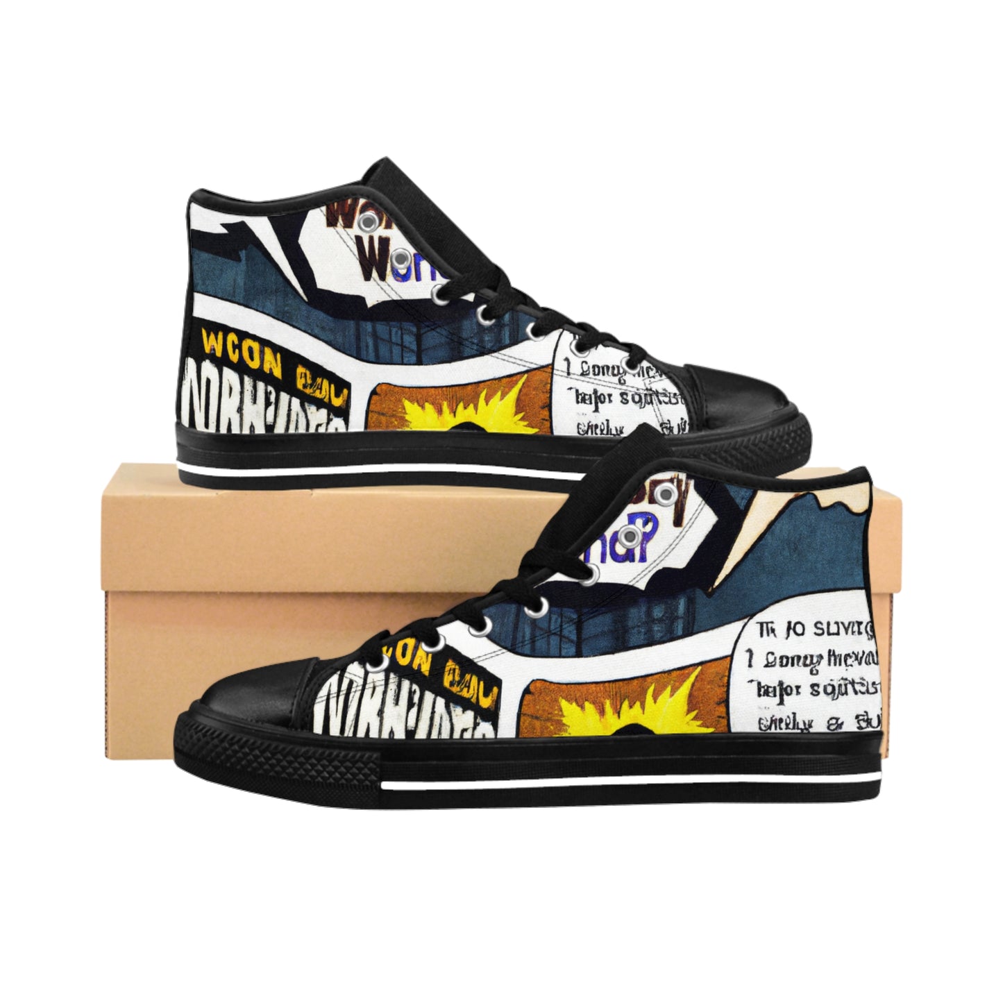 Giles de Montforte - Comic Book Hi Tops