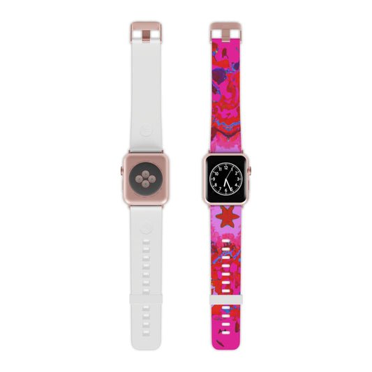 Frederique LaCroix - Trippy Hippy Boho Psychedelic Apple Wrist Watch Band