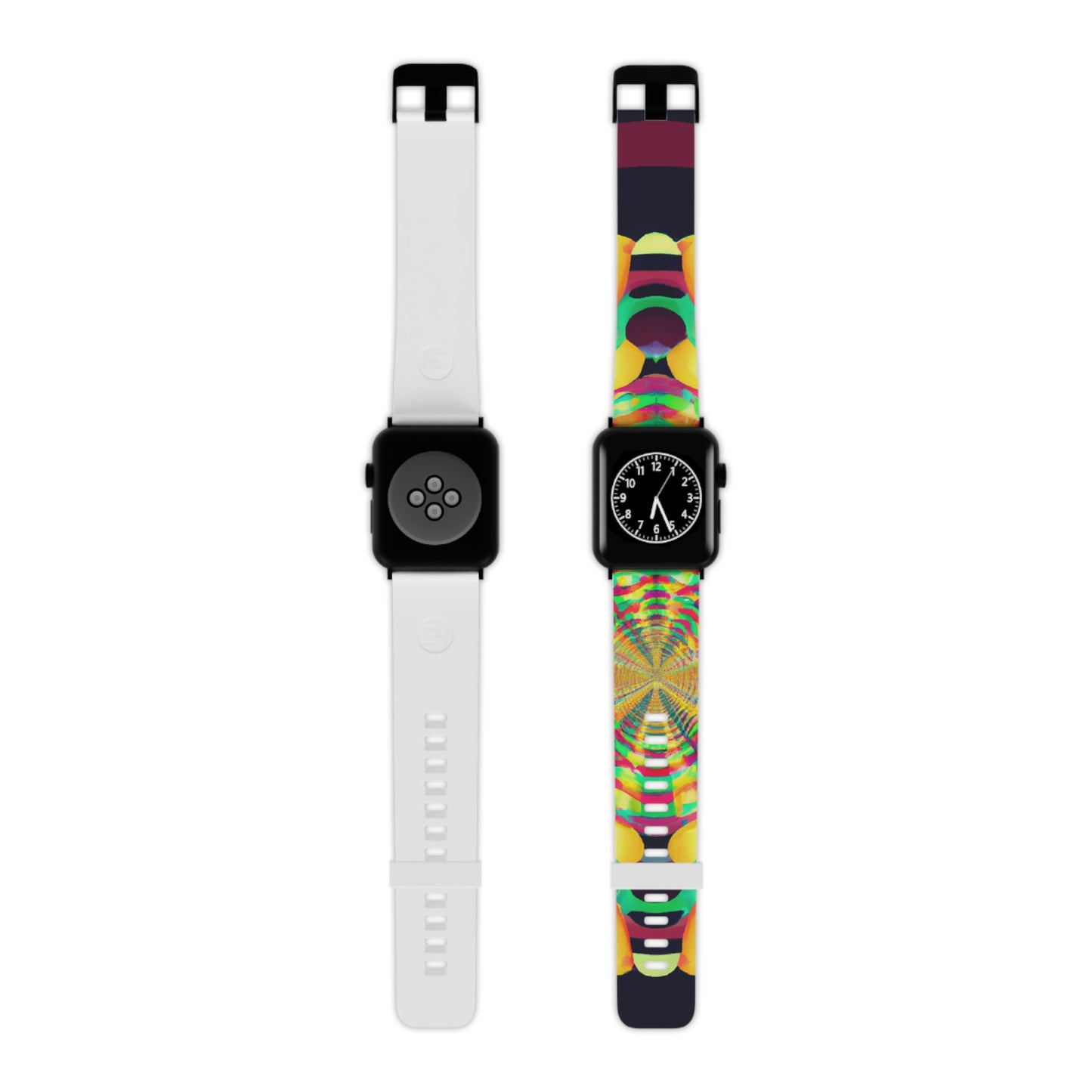 Gustave Pilloue - Trippy Hippy Boho Psychedelic Apple Wrist Watch Band