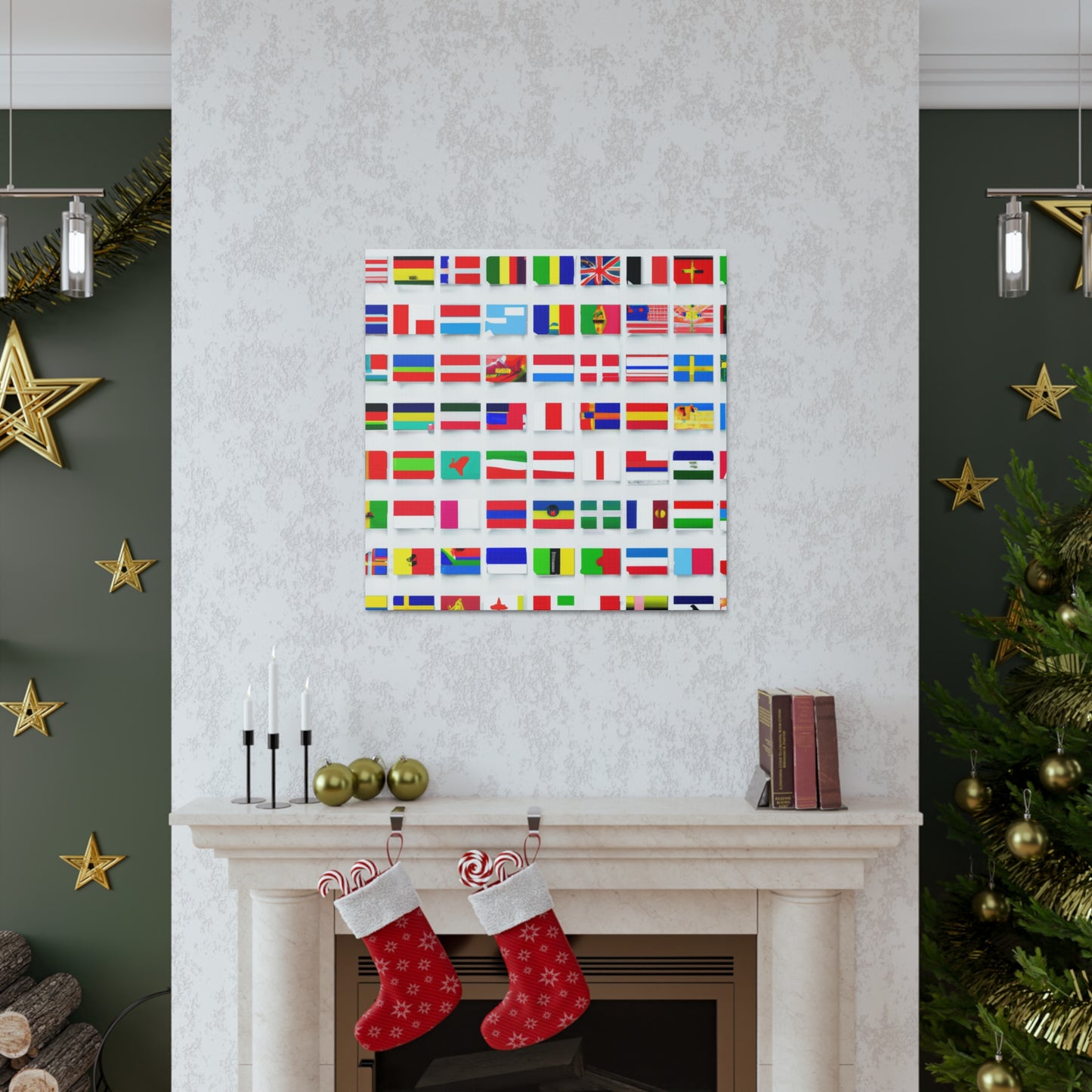 Emily Starrybaugh - Flags Of The World Canvas Wall Art