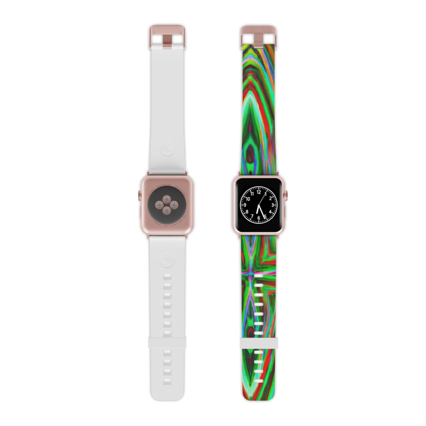 Edith Silverman - Trippy Hippy Boho Psychedelic Apple Wrist Watch Band