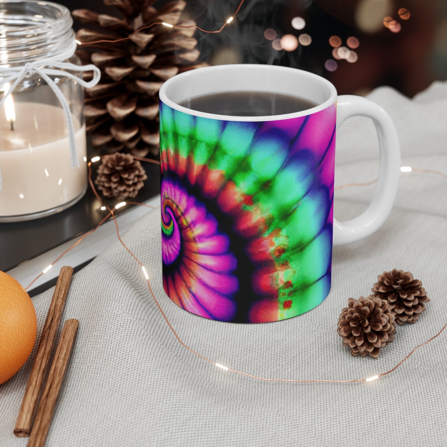 Freddie's Freshly Roasted - Psychedelic Coffee Cup Mug 11 Ounce