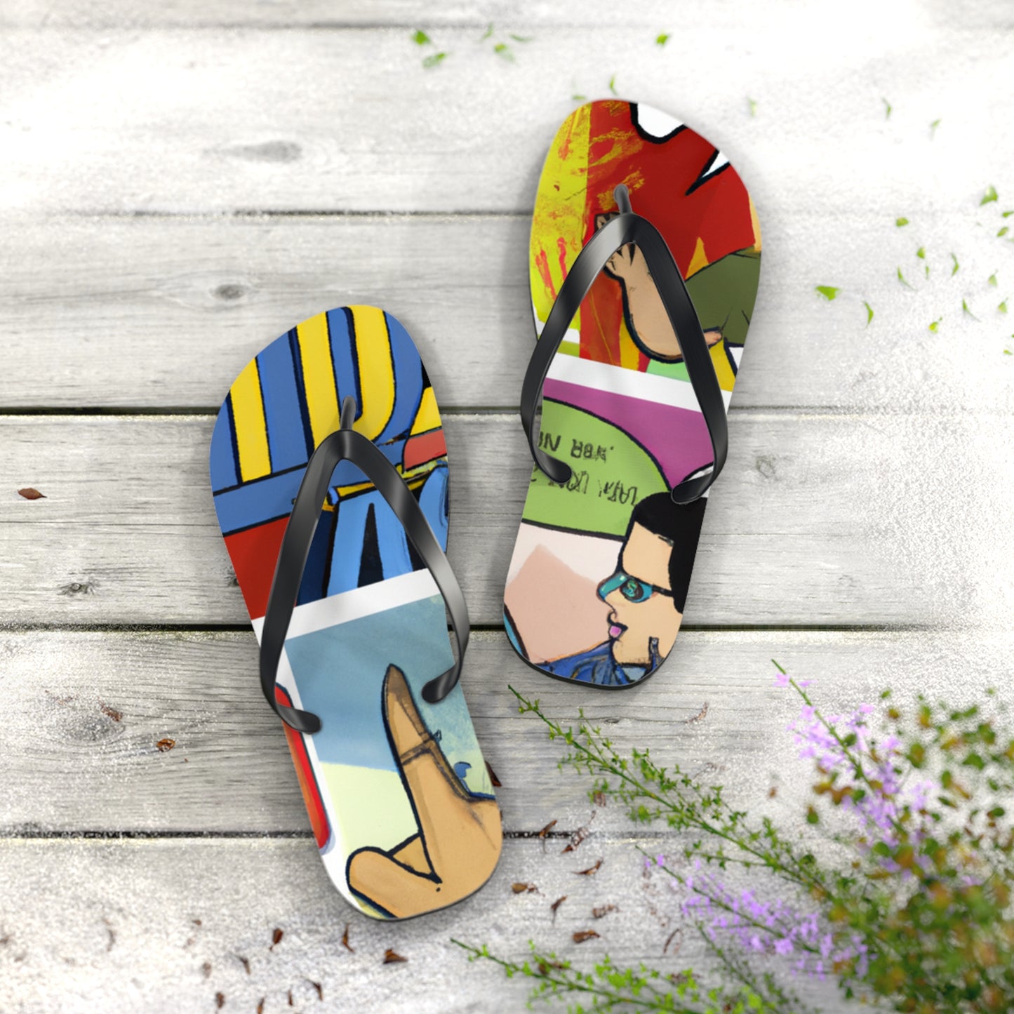 Laser Man - Comics Collector Flip Flop Beach Sandals