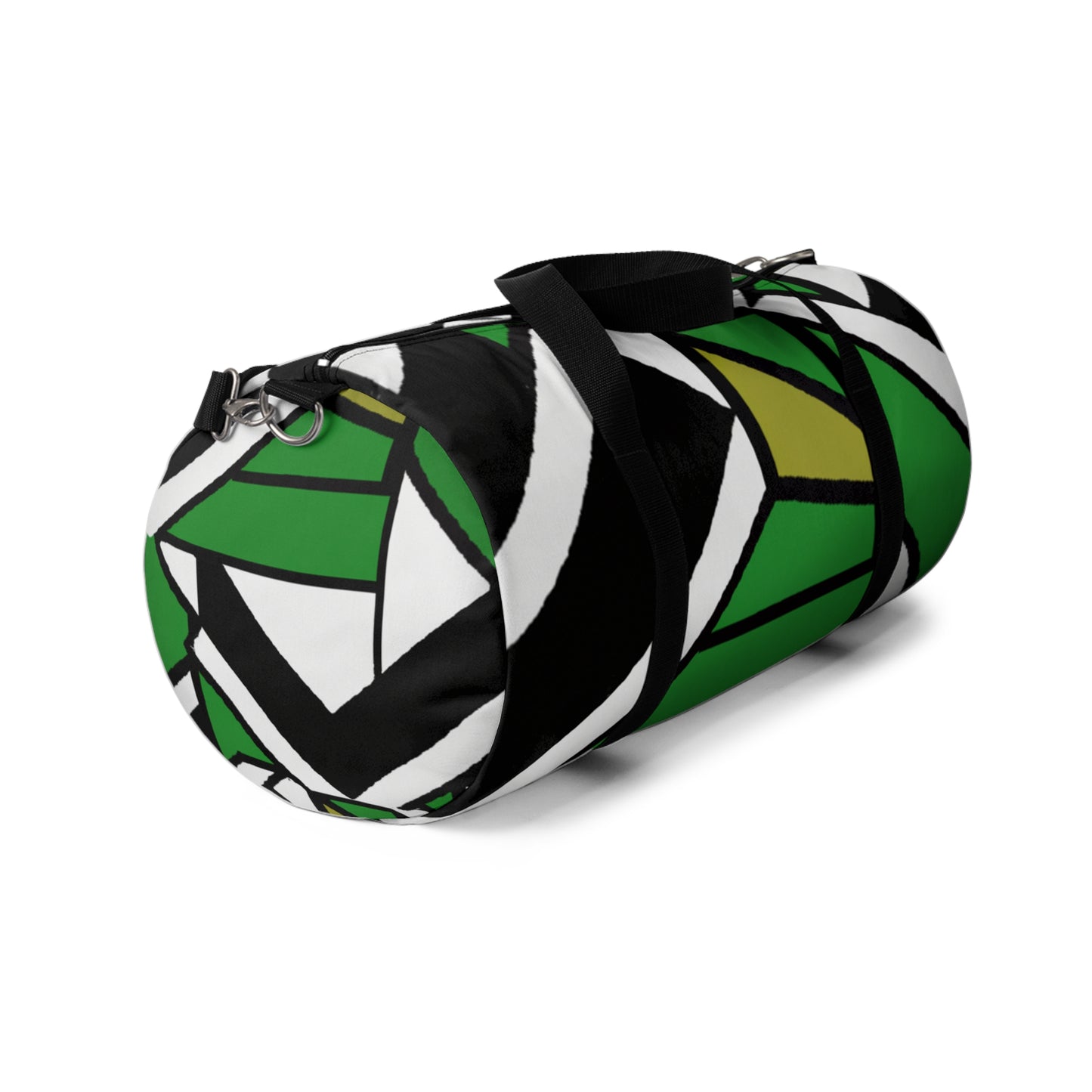 Olivia Pratchett - Geometric Pattern Duffel Travel Gym Luggage Bag