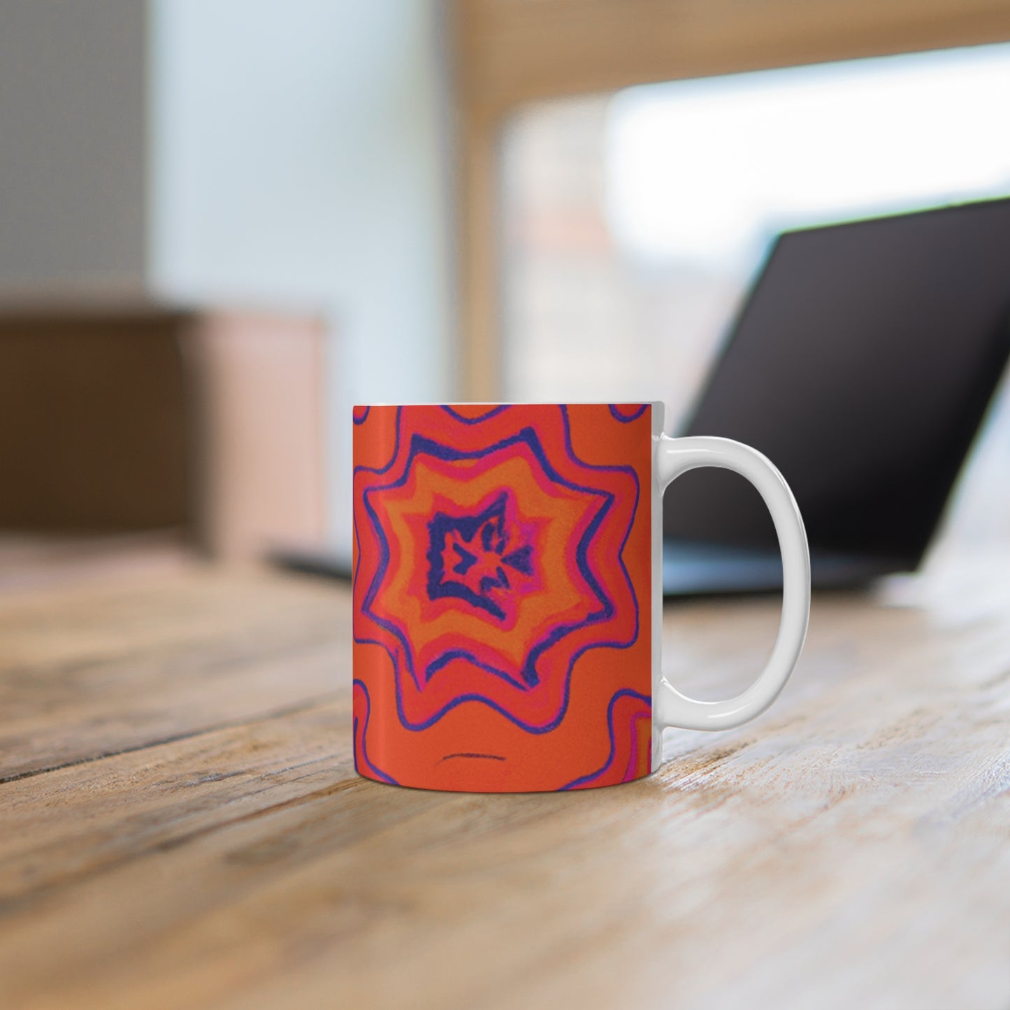 Edgar's Roasted Affection - Psychedelic Coffee Cup Mug 11 Ounce