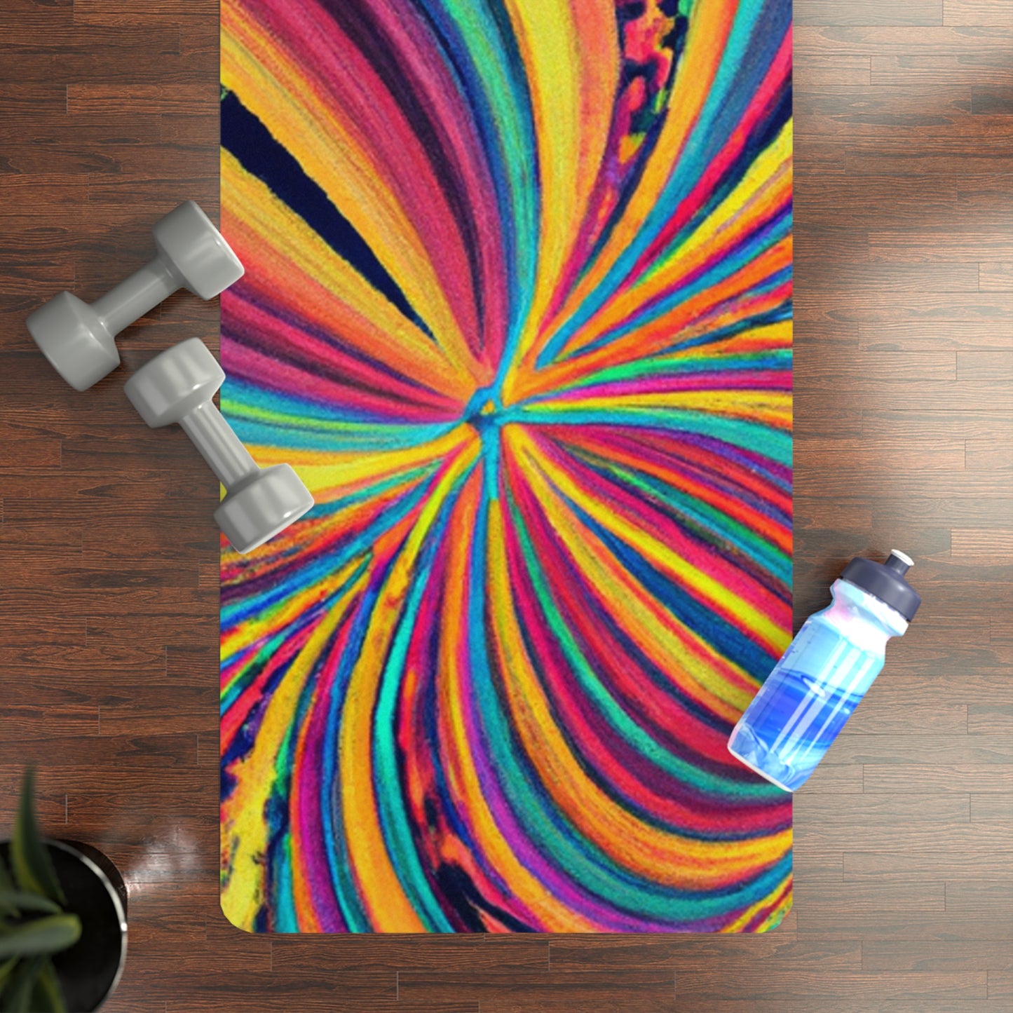 Milton Pranayama - Psychedelic Yoga Exercise Workout Mat - 24″ x 68"