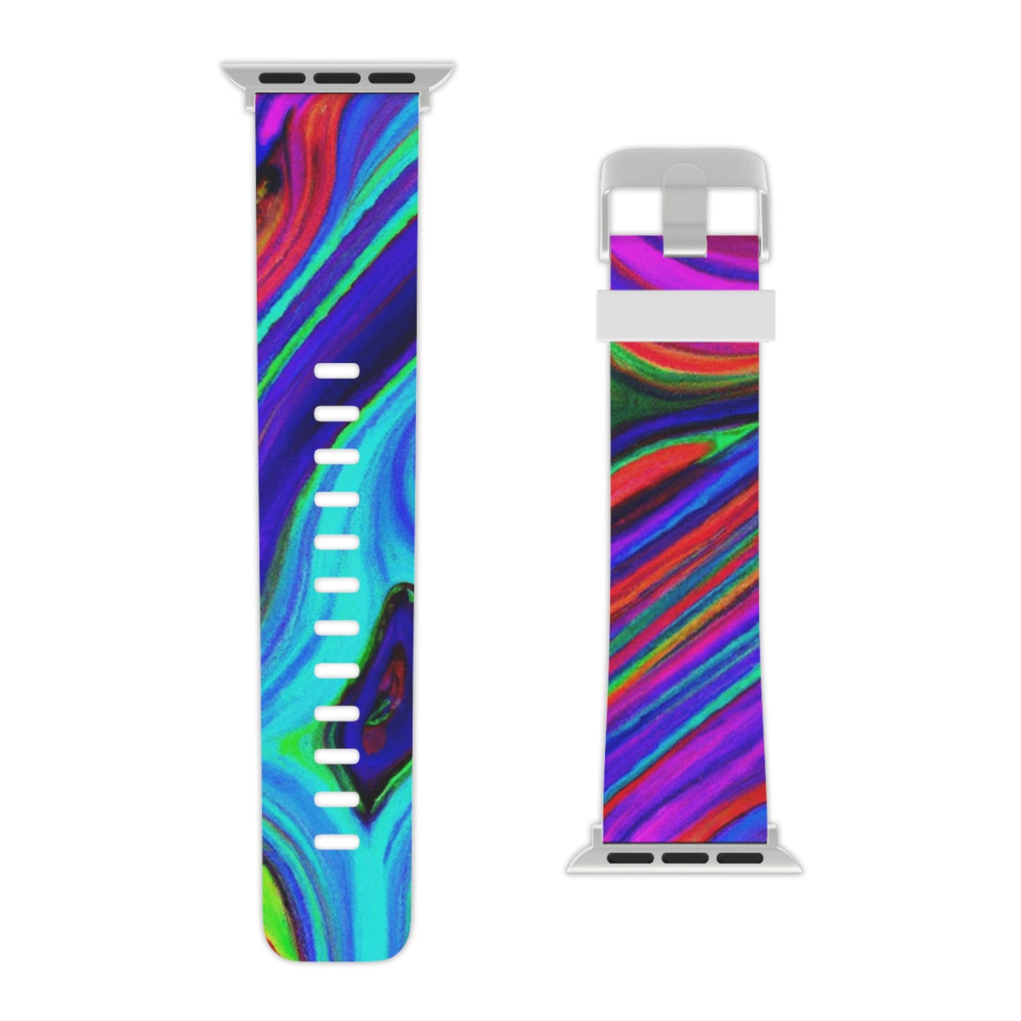 Augustus Swofford - Trippy Hippy Boho Psychedelic Apple Wrist Watch Band