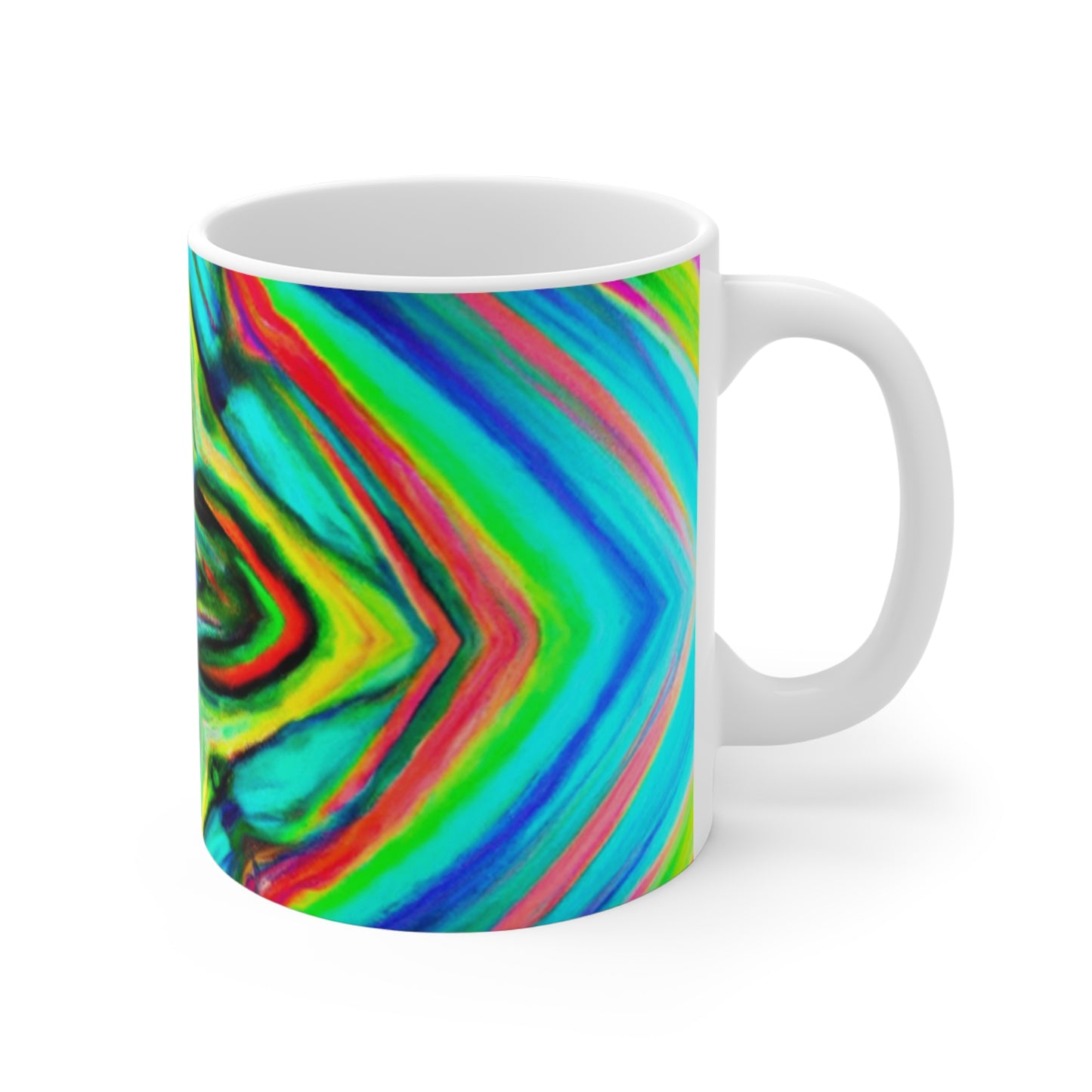 Clayton's Classic Coffee - Psychedelic Coffee Cup Mug 11 Ounce