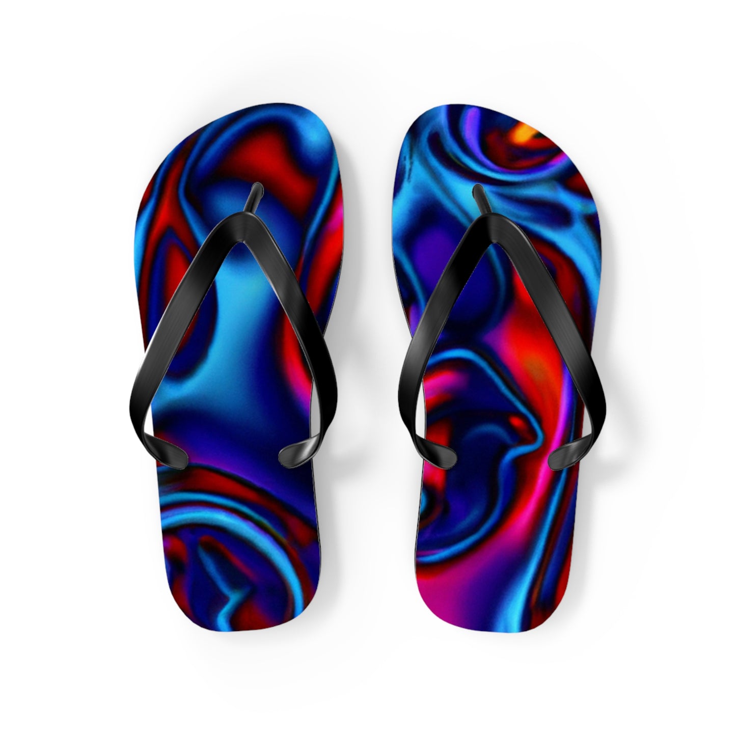 Sarah's Shoe Store - Psychedelic Trippy Flip Flop Beach Sandals