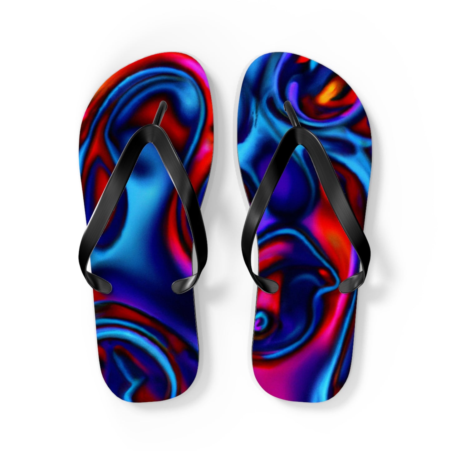 Sarah's Shoe Store - Psychedelic Trippy Flip Flop Beach Sandals