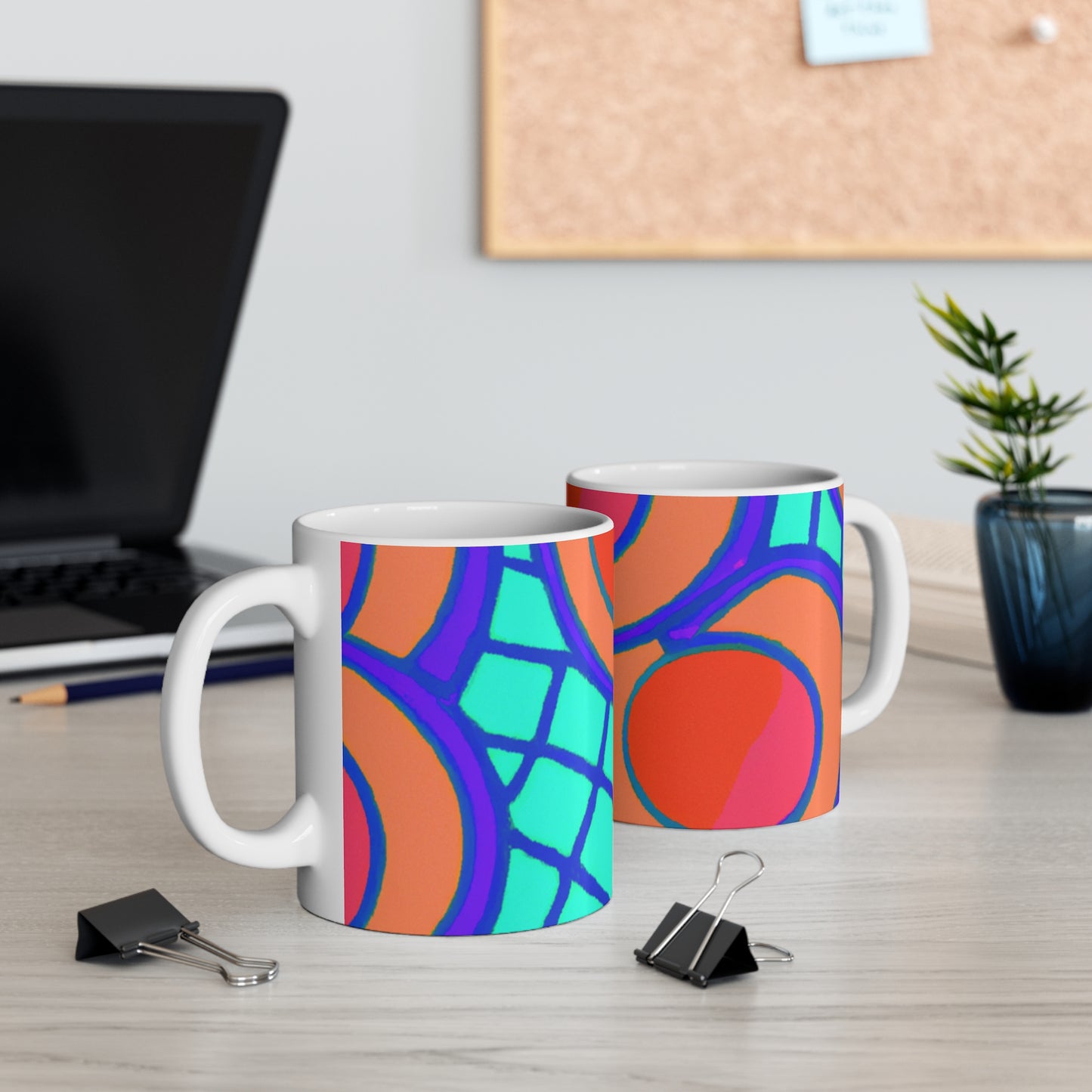 Charlotte's Classic Cuppa Coffee - Psychedelic Coffee Cup Mug 11 Ounce