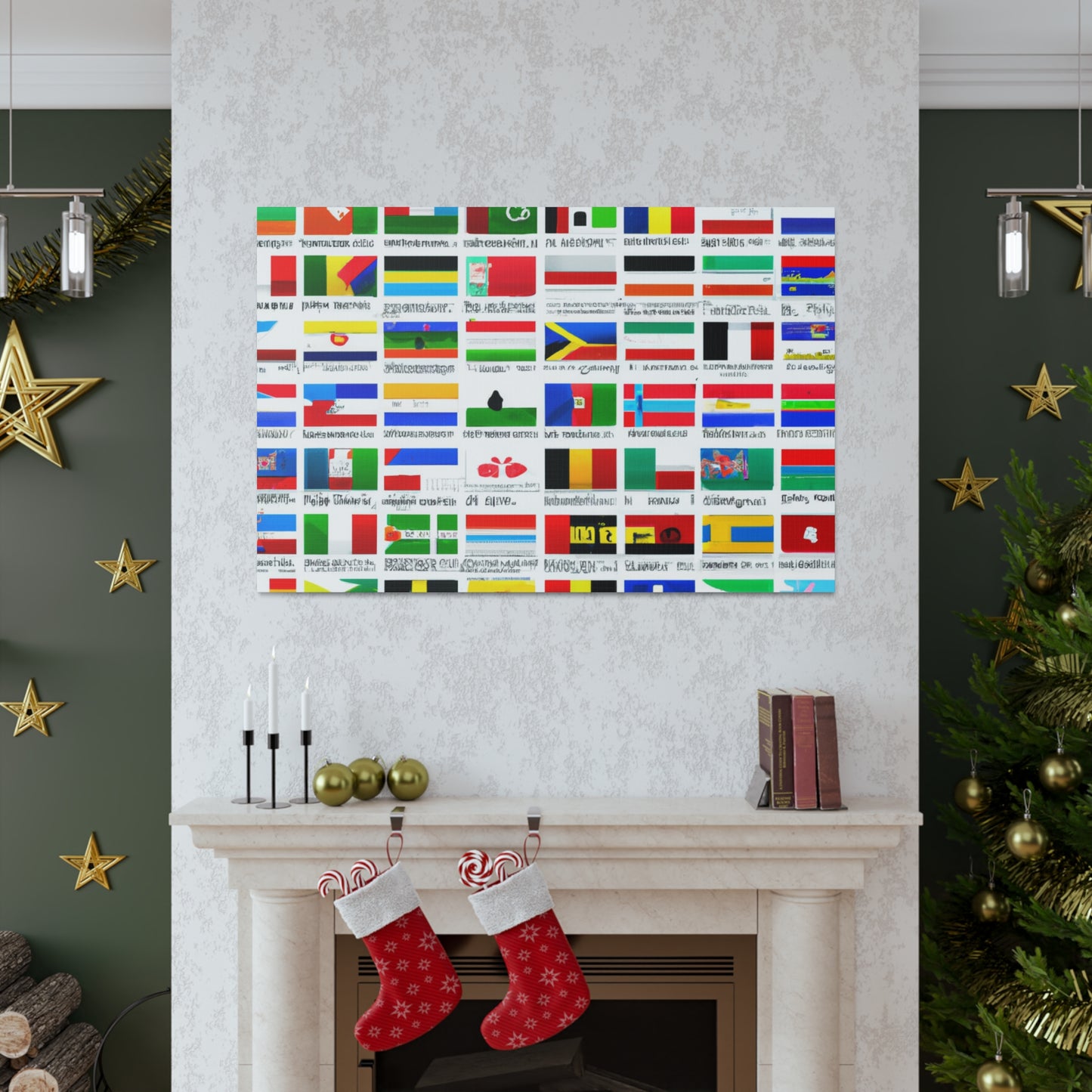 Victoria Davidoff - Flags Of The World Canvas Wall Art