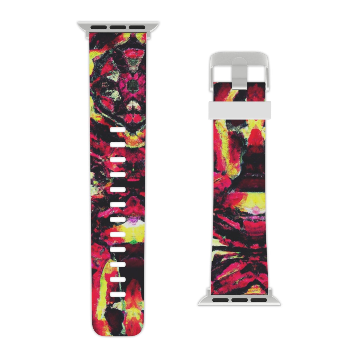 Clara Whitefield - Trippy Hippy Boho Psychedelic Apple Wrist Watch Band