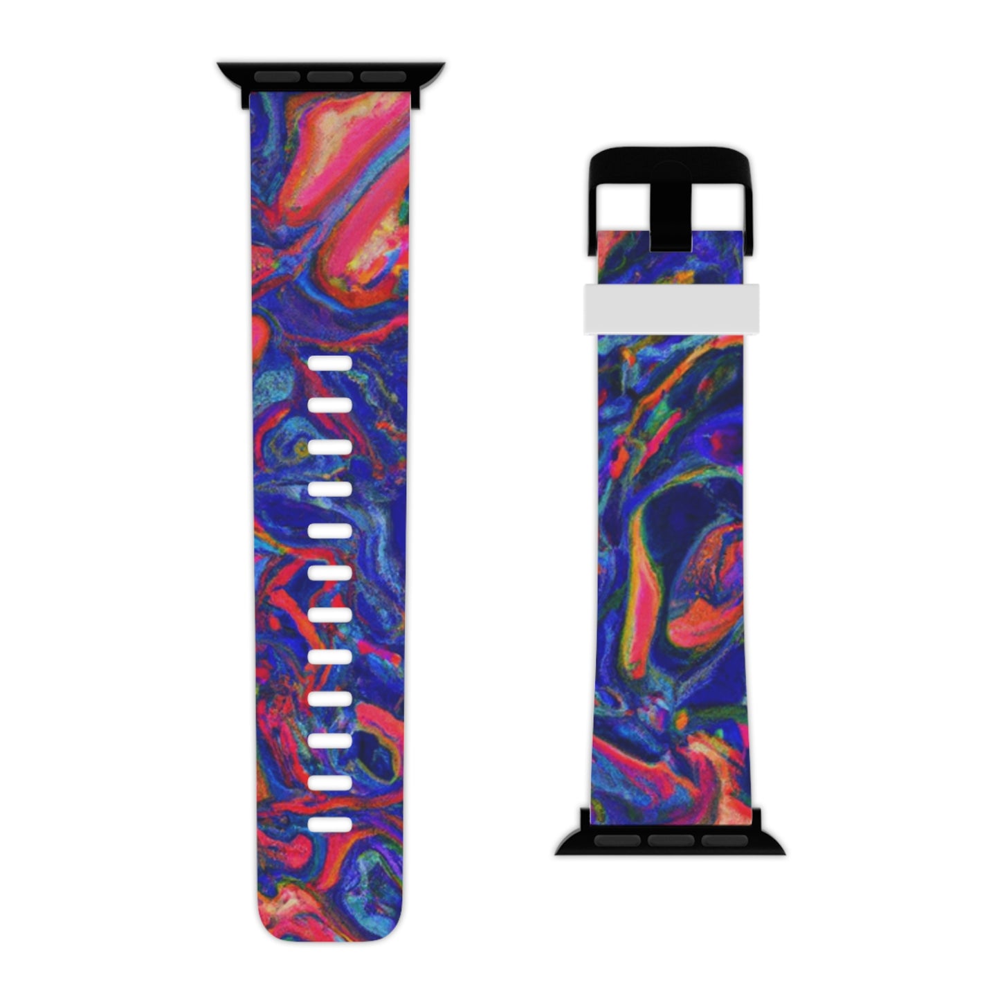 Oliver Finesse - Trippy Hippy Boho Psychedelic Apple Wrist Watch Band