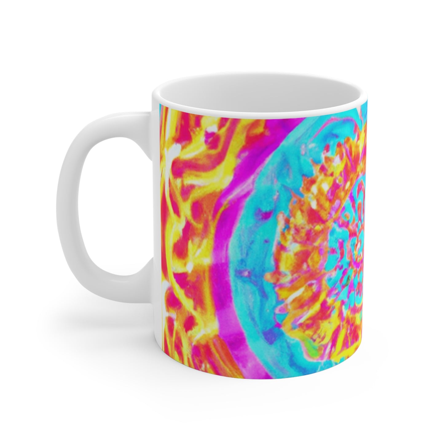 Ella's Custom Blend Coffee - Psychedelic Coffee Cup Mug 11 Ounce