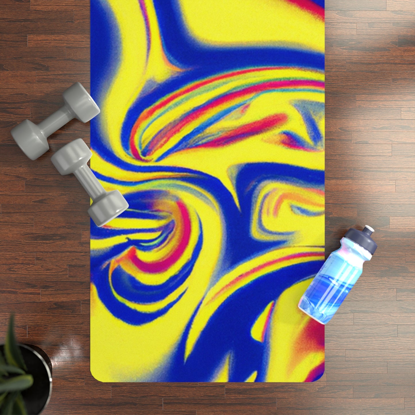 Guru Maheshara - Psychedelic Yoga Exercise Workout Mat - 24″ x 68"