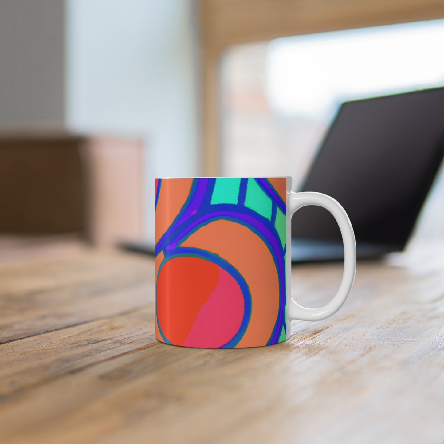 Charlotte's Classic Cuppa Coffee - Psychedelic Coffee Cup Mug 11 Ounce