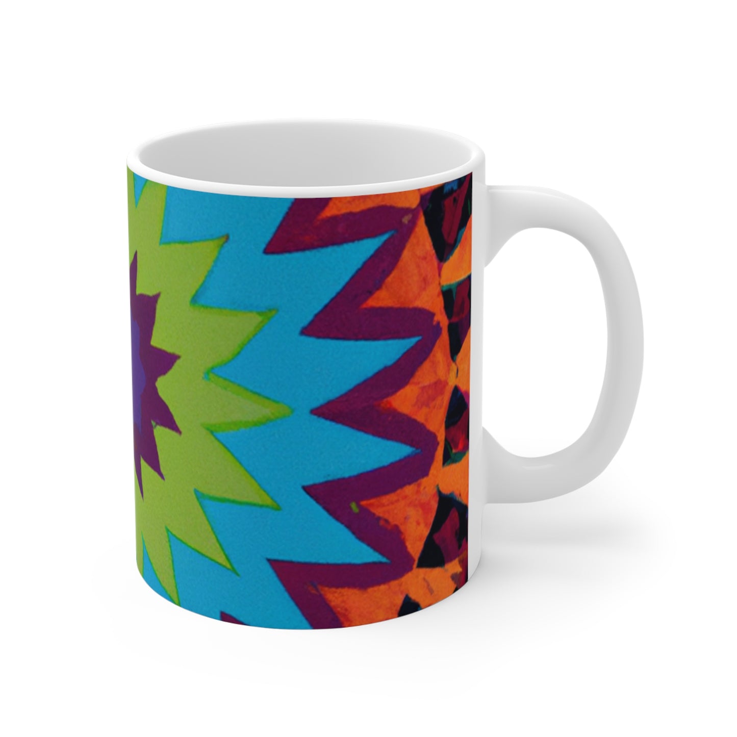 Ozzie's Java - Psychedelic Coffee Cup Mug 11 Ounce