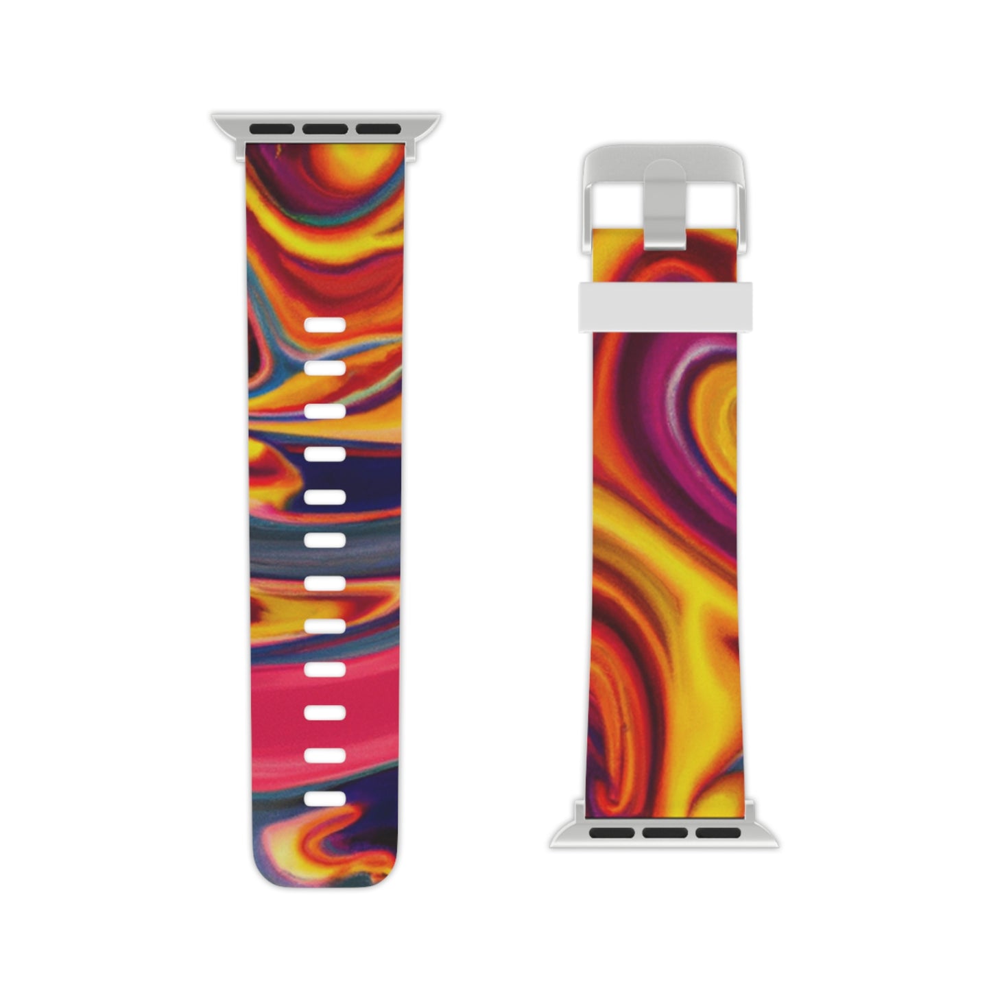 William Warrington - Trippy Hippy Boho Psychedelic Apple Wrist Watch Band