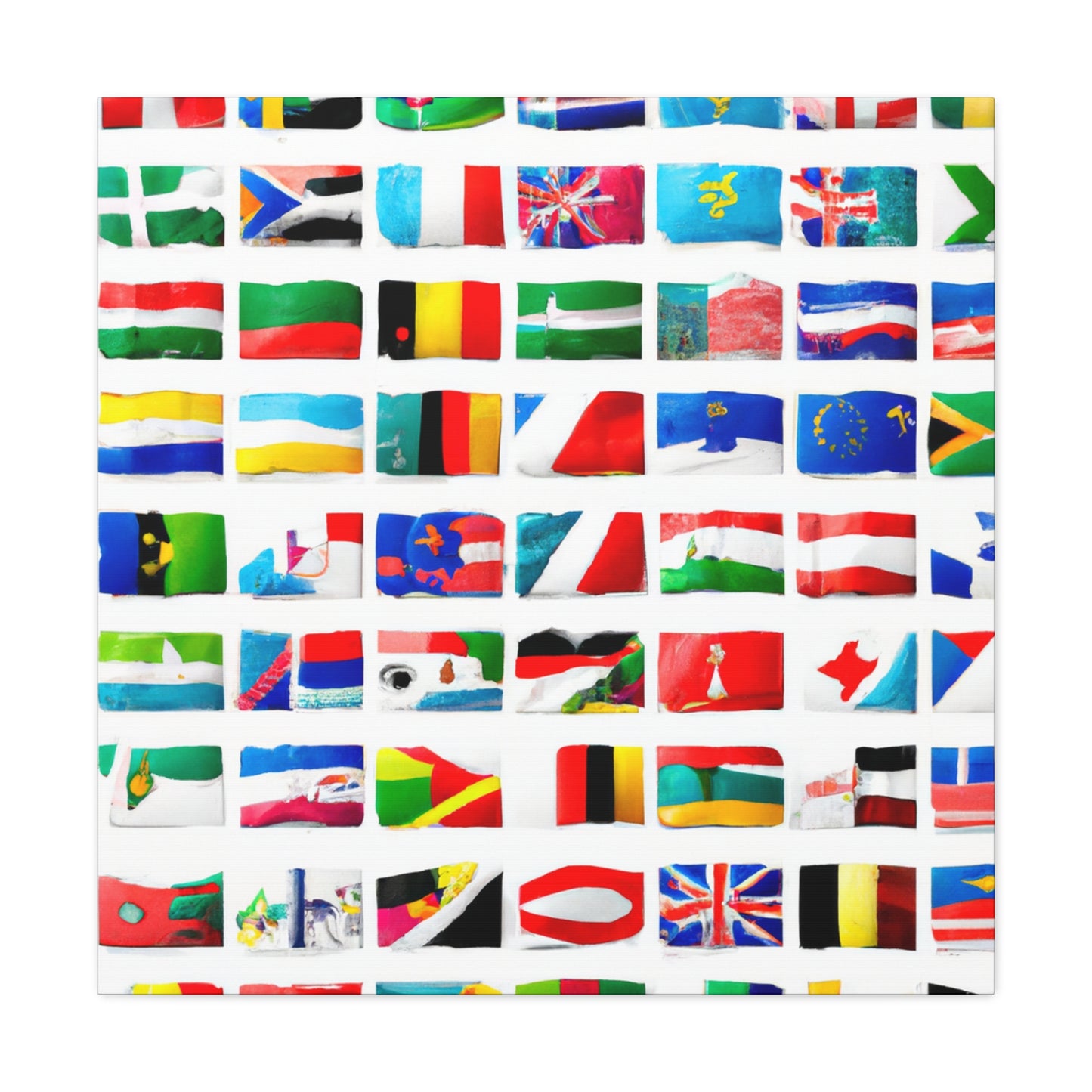 Emma Curttiss, Flag Designer - Flags Of The World Canvas Wall Art