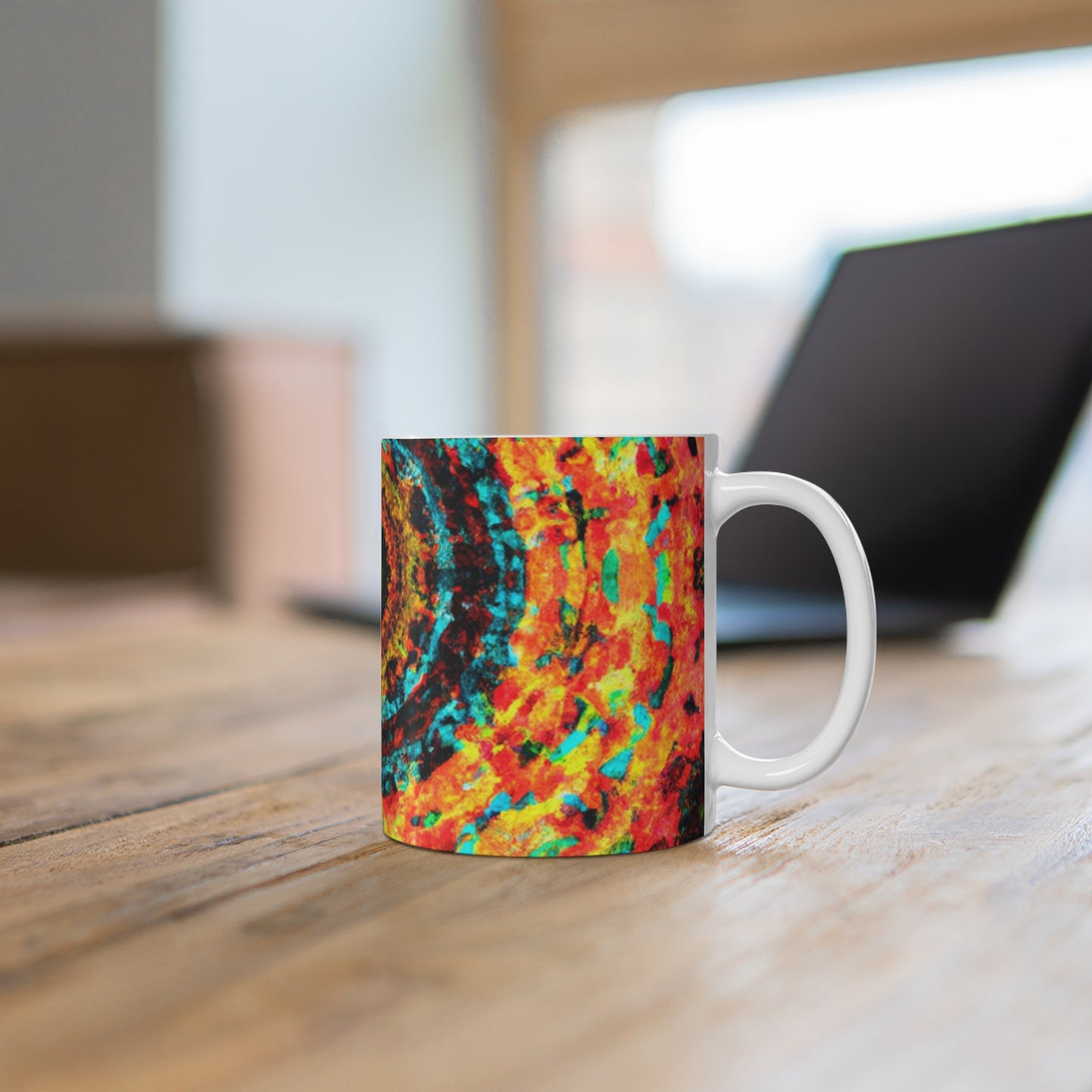 Aurora's Coffee Roasters - Psychedelic Coffee Cup Mug 11 Ounce