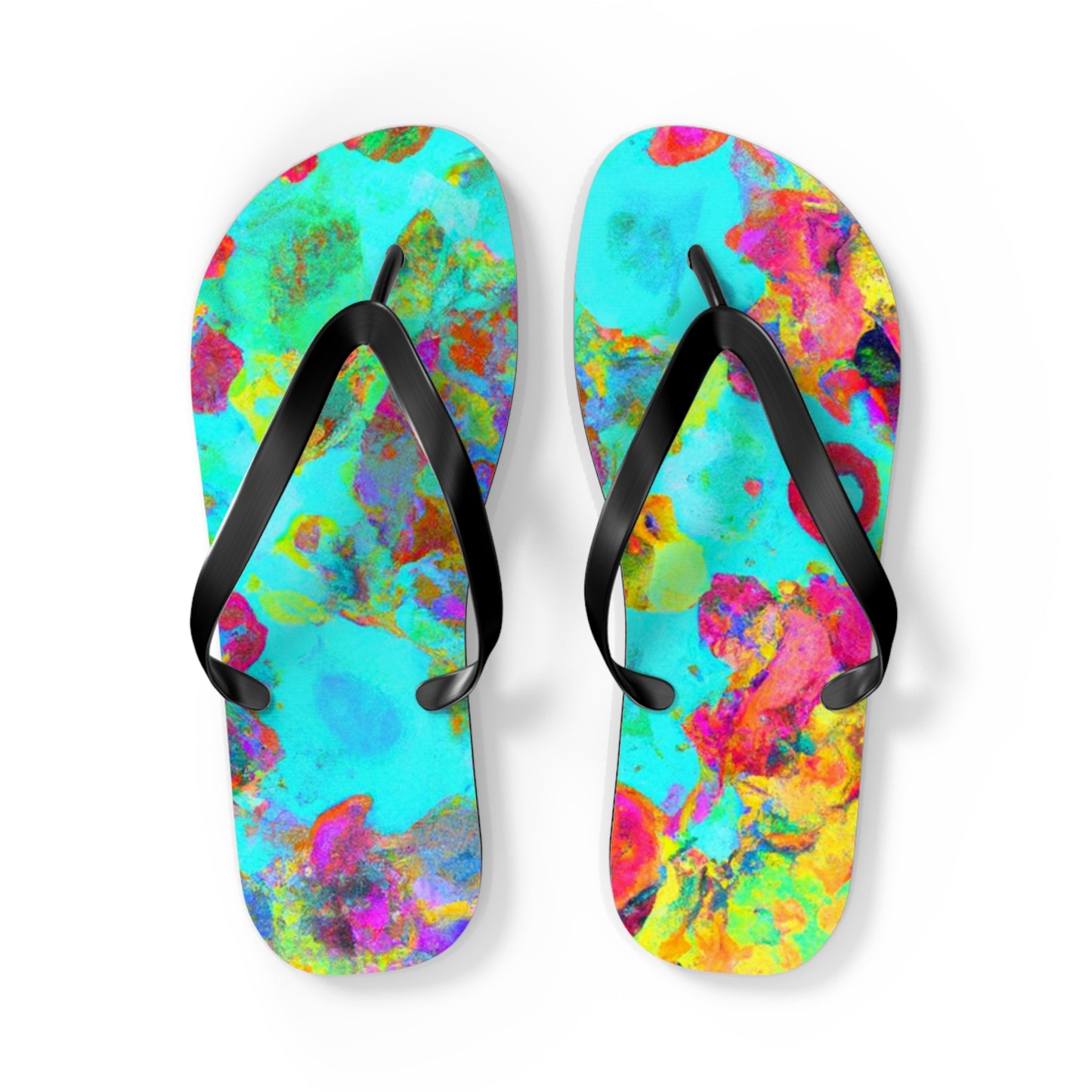 Hiram Clifton, Cobbler. - Psychedelic Trippy Flip Flop Beach Sandals