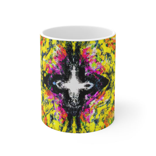 Rosella's Roastery - Psychedelic Coffee Cup Mug 11 Ounce