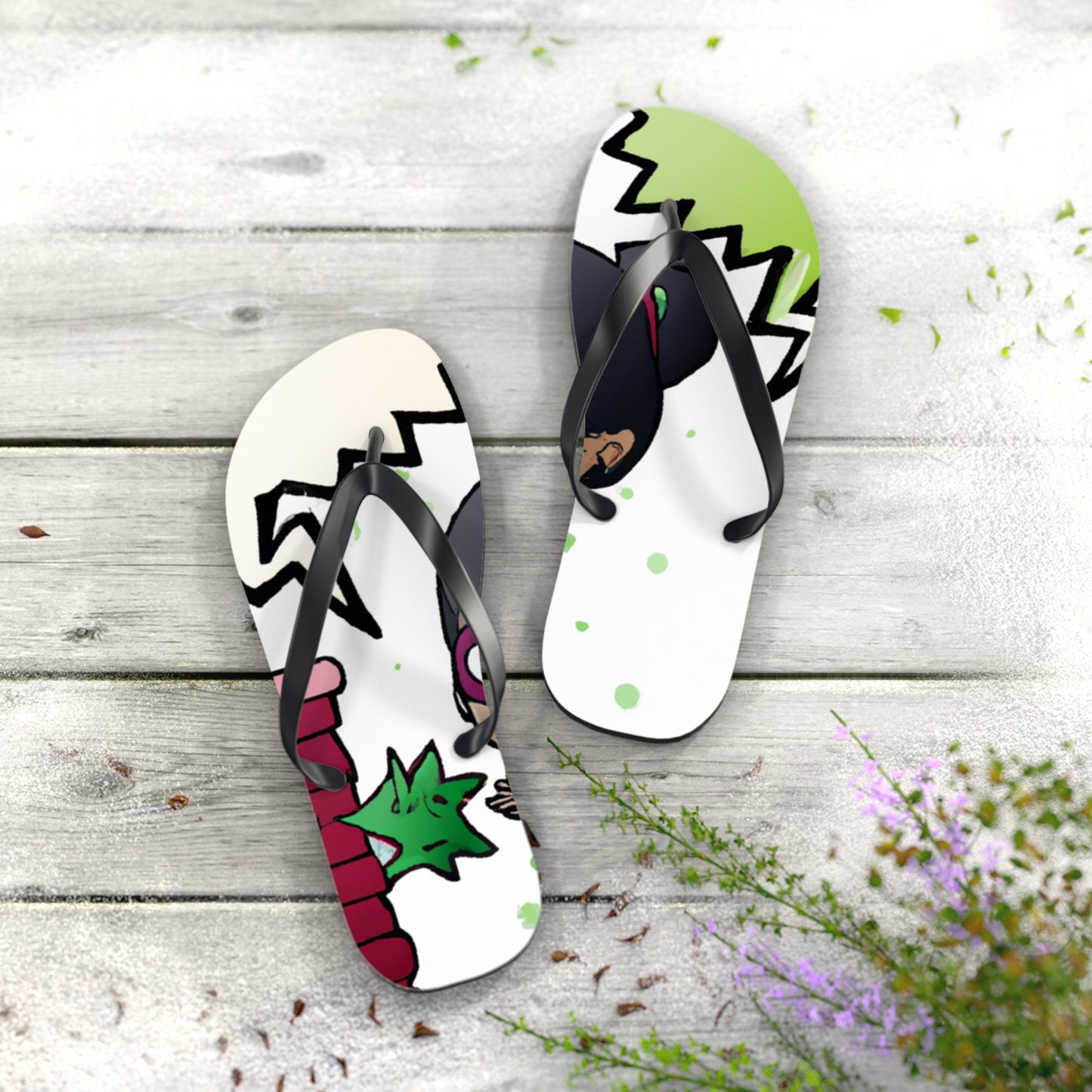 Sparky Flash - Comics Collector Flip Flop Beach Sandals