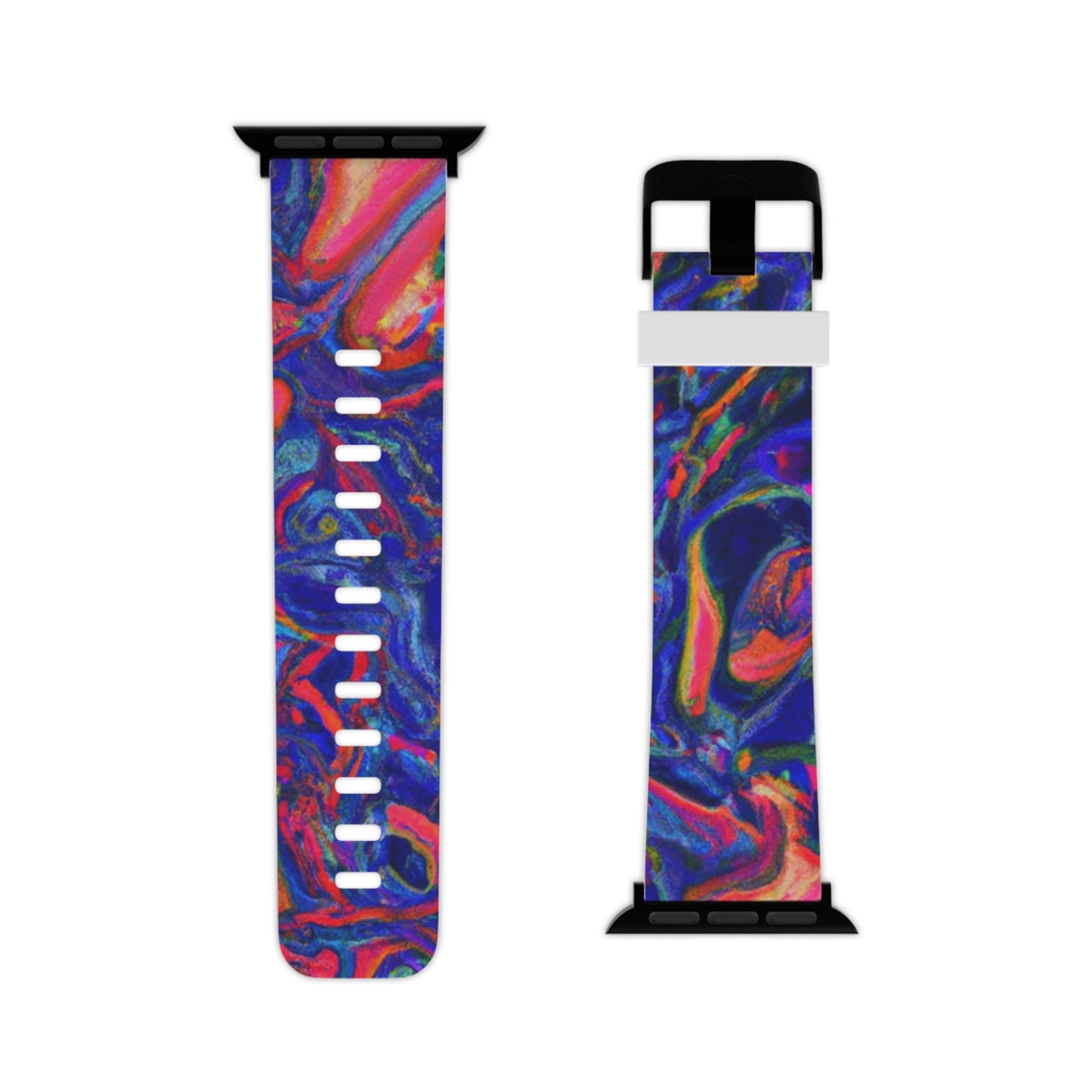 Oliver Finesse - Trippy Hippy Boho Psychedelic Apple Wrist Watch Band