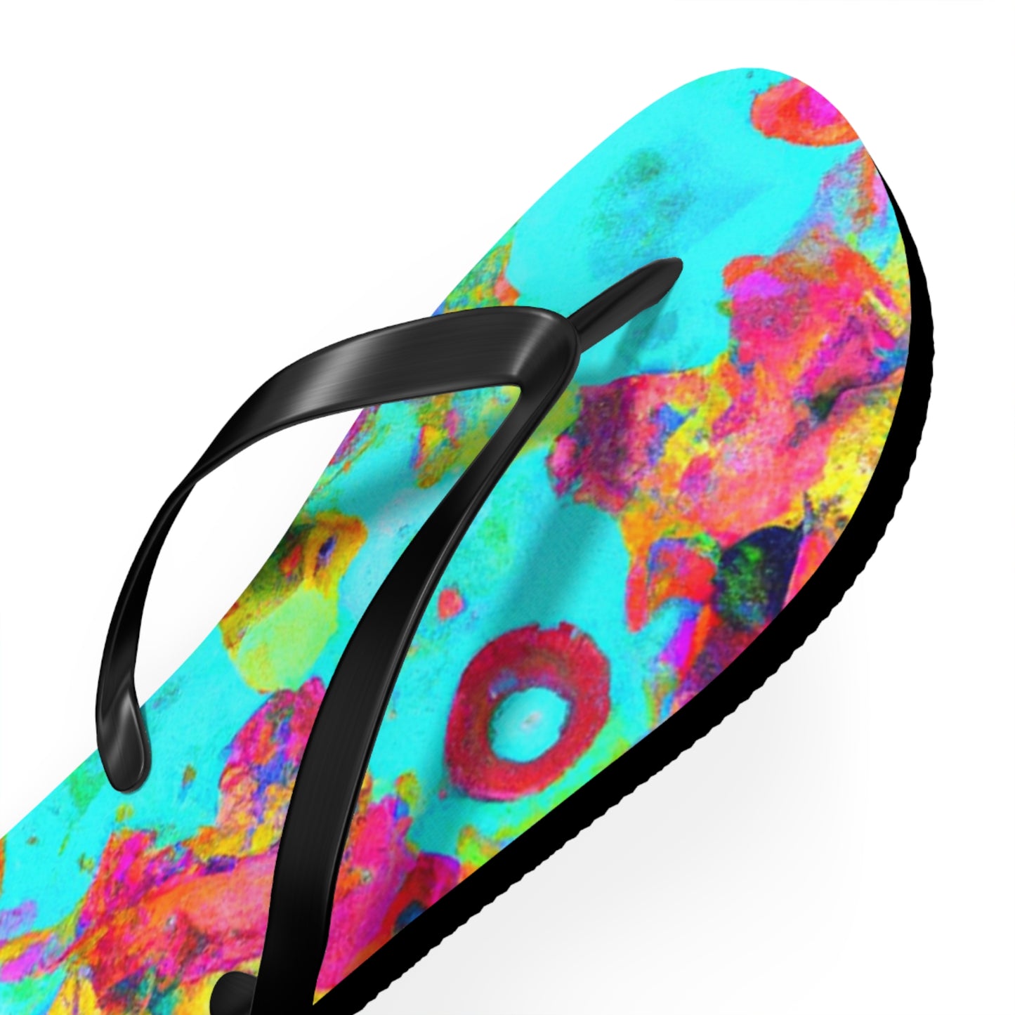 Hiram Clifton, Cobbler. - Psychedelic Trippy Flip Flop Beach Sandals