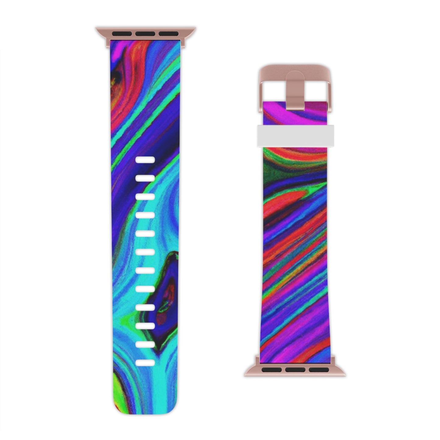 Augustus Swofford - Trippy Hippy Boho Psychedelic Apple Wrist Watch Band