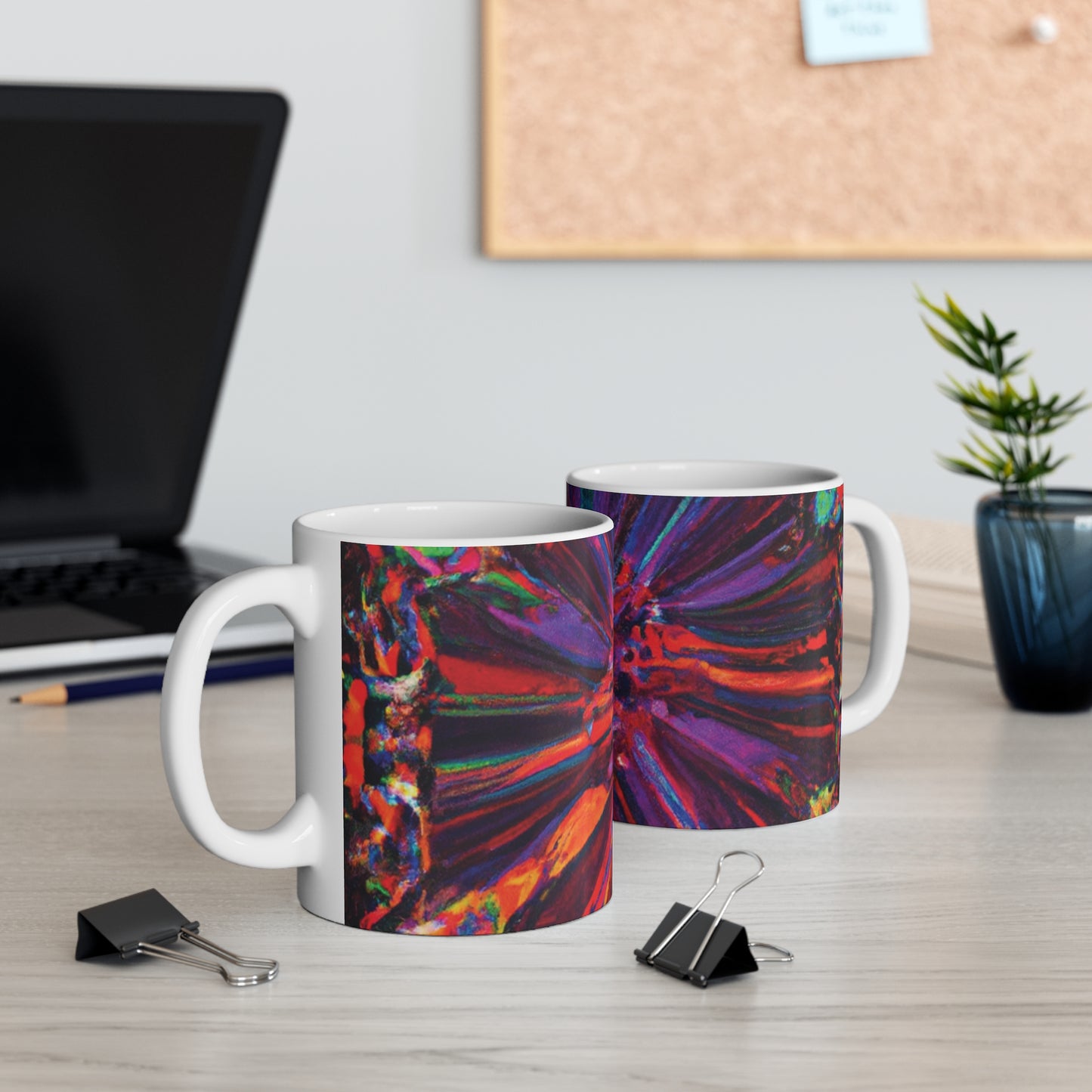 Alberta's Delicious Blend Coffee Company - Psychedelic Coffee Cup Mug 11 Ounce