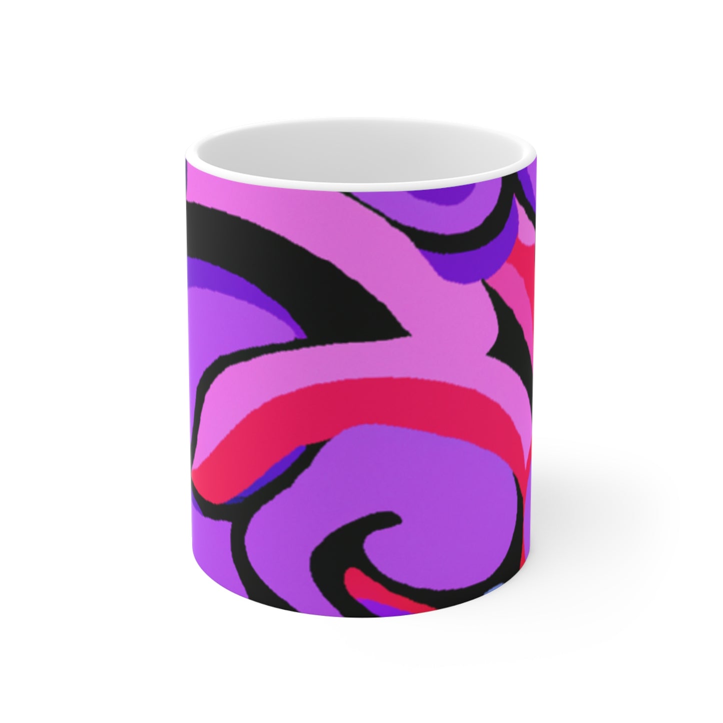 Ernie's Coffee Roasters - Psychedelic Coffee Cup Mug 11 Ounce