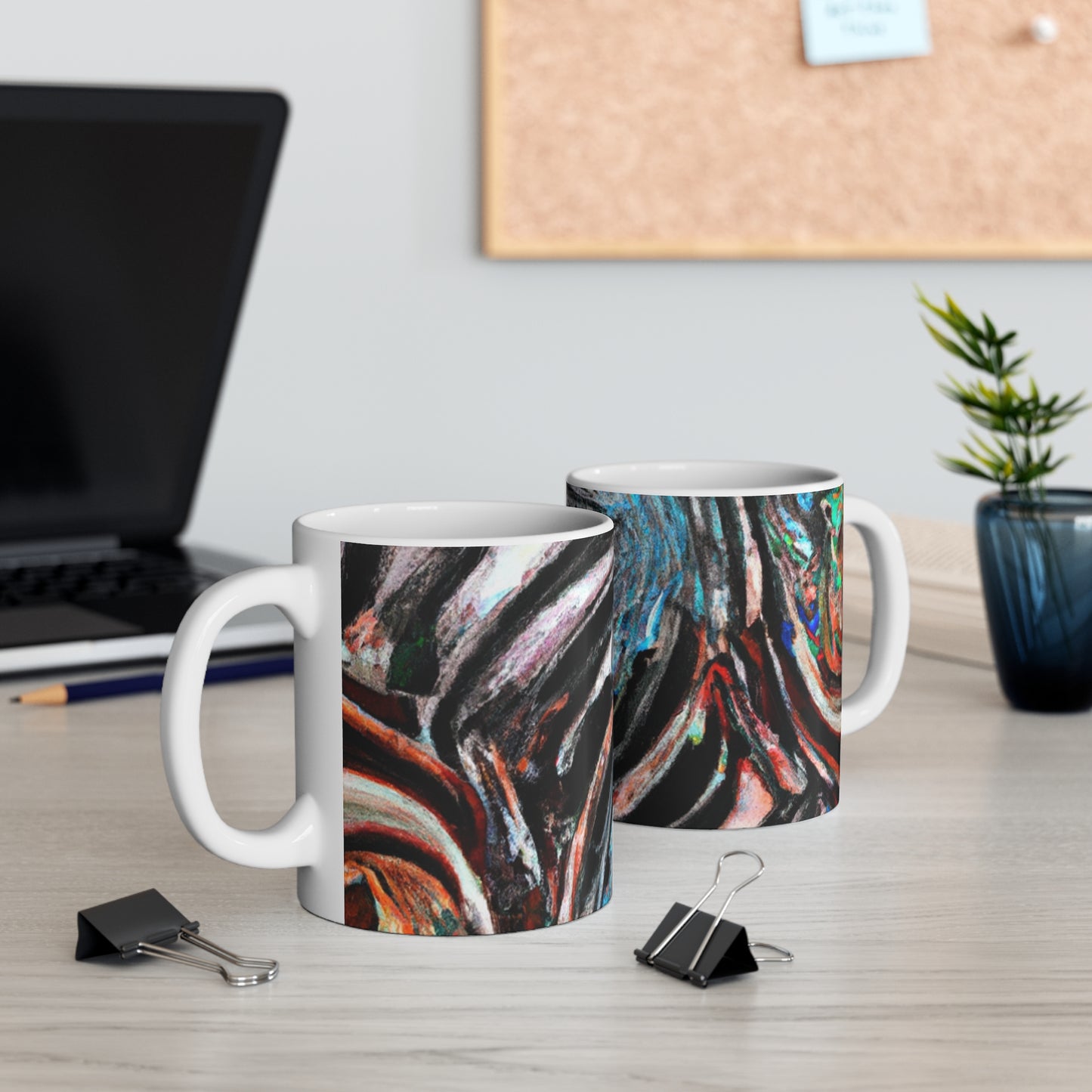 Fritz Brewhaus Coffee - Psychedelic Coffee Cup Mug 11 Ounce