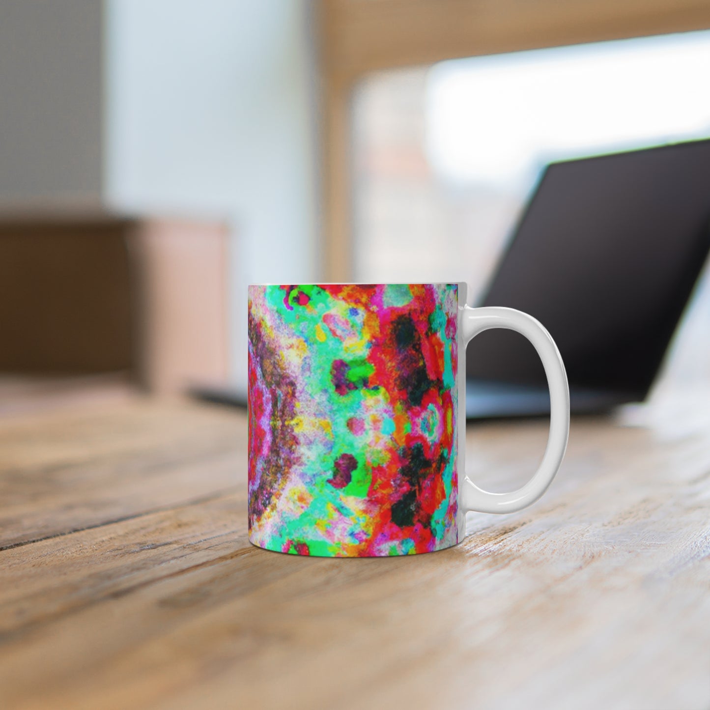 Folgers Maxwell Coffee - Psychedelic Coffee Cup Mug 11 Ounce