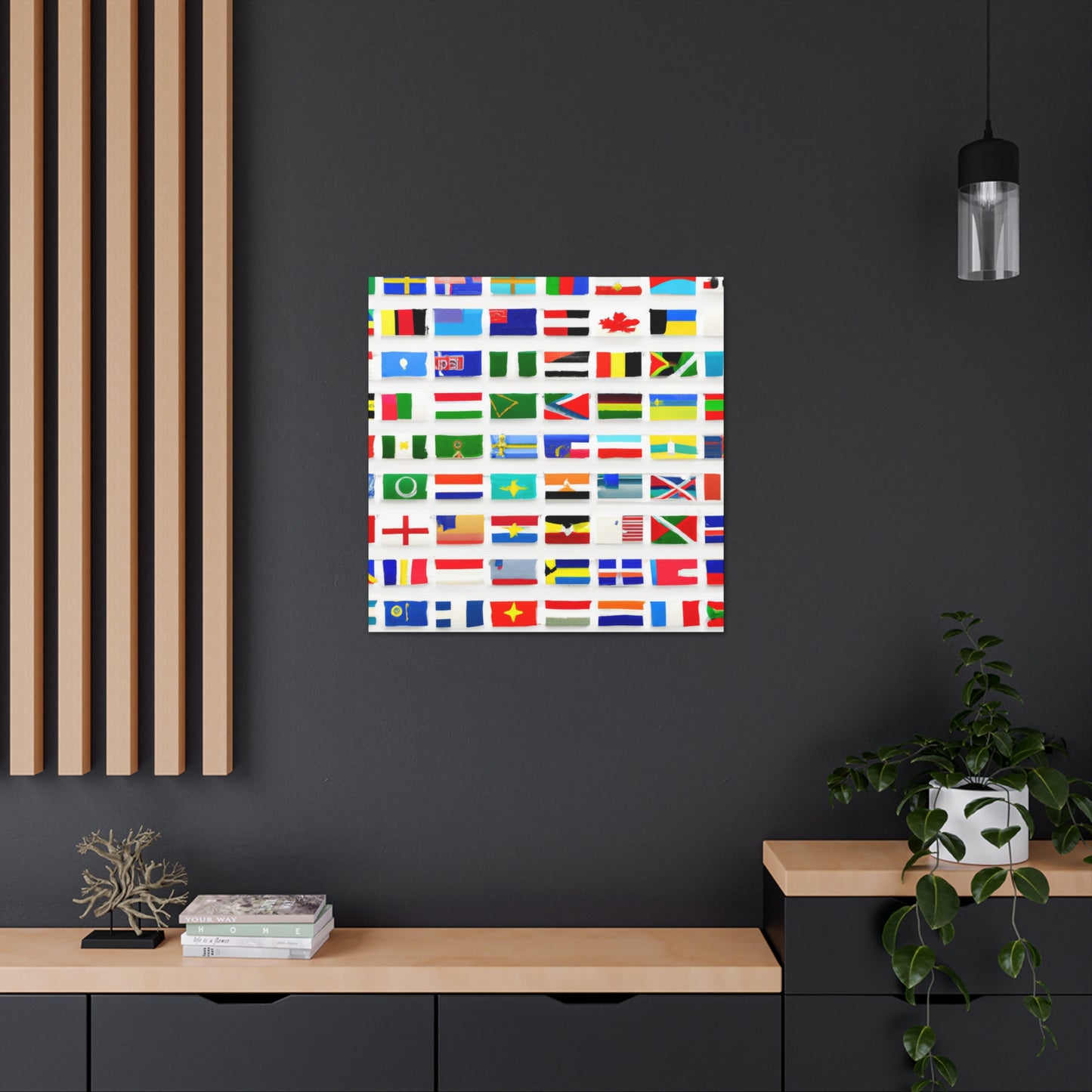 .

Richard Highfield - Flags Of The World Canvas Wall Art