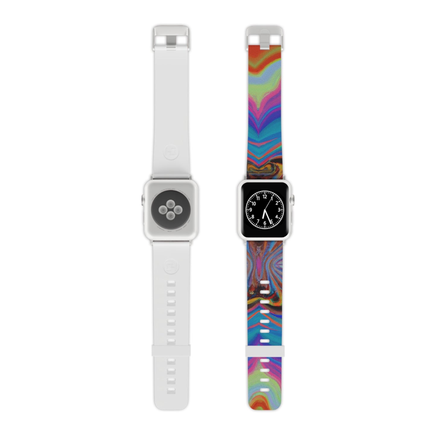 Juliette de Fleurier - Trippy Hippy Boho Psychedelic Apple Wrist Watch Band