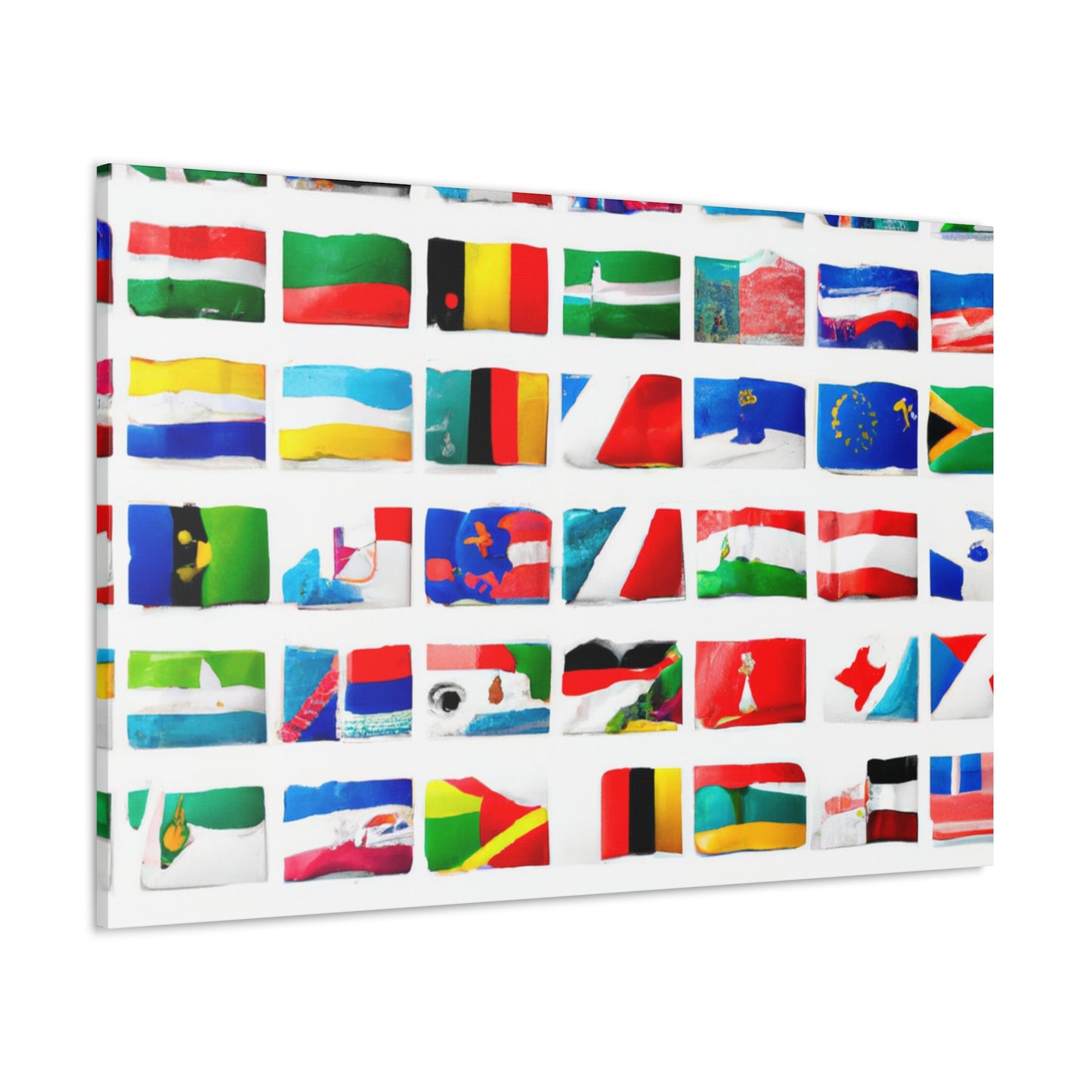 Emma Curttiss, Flag Designer - Flags Of The World Canvas Wall Art