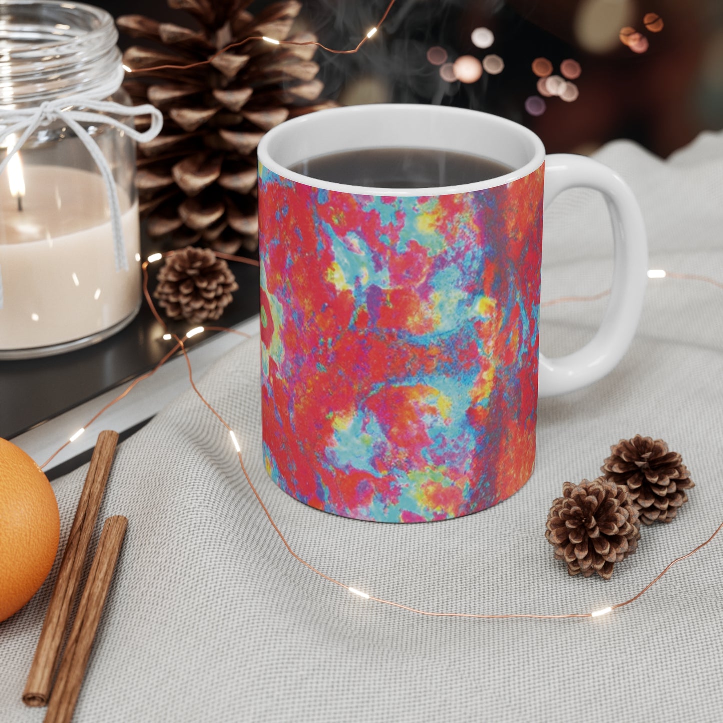 Carmen's Classic Coffee - Psychedelic Coffee Cup Mug 11 Ounce