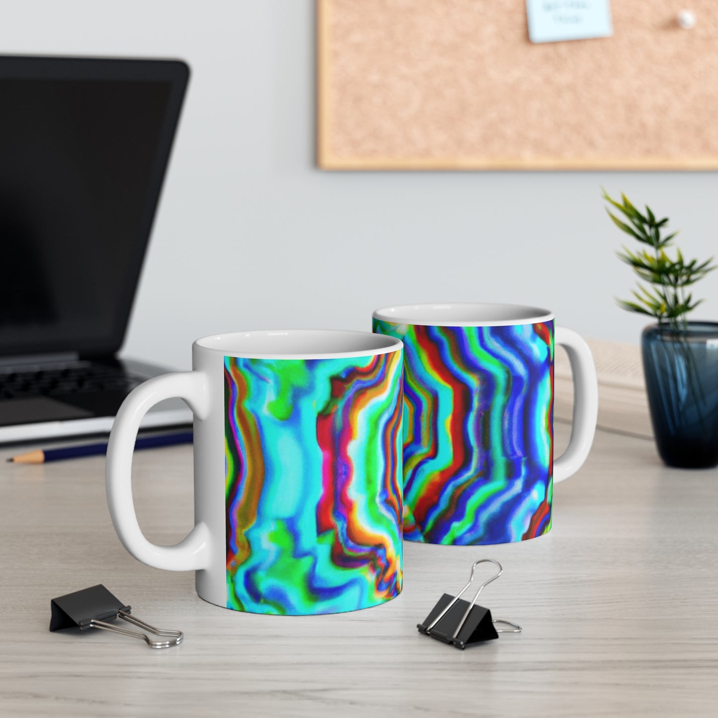 RobinsBrew Coffee - Psychedelic Coffee Cup Mug 11 Ounce