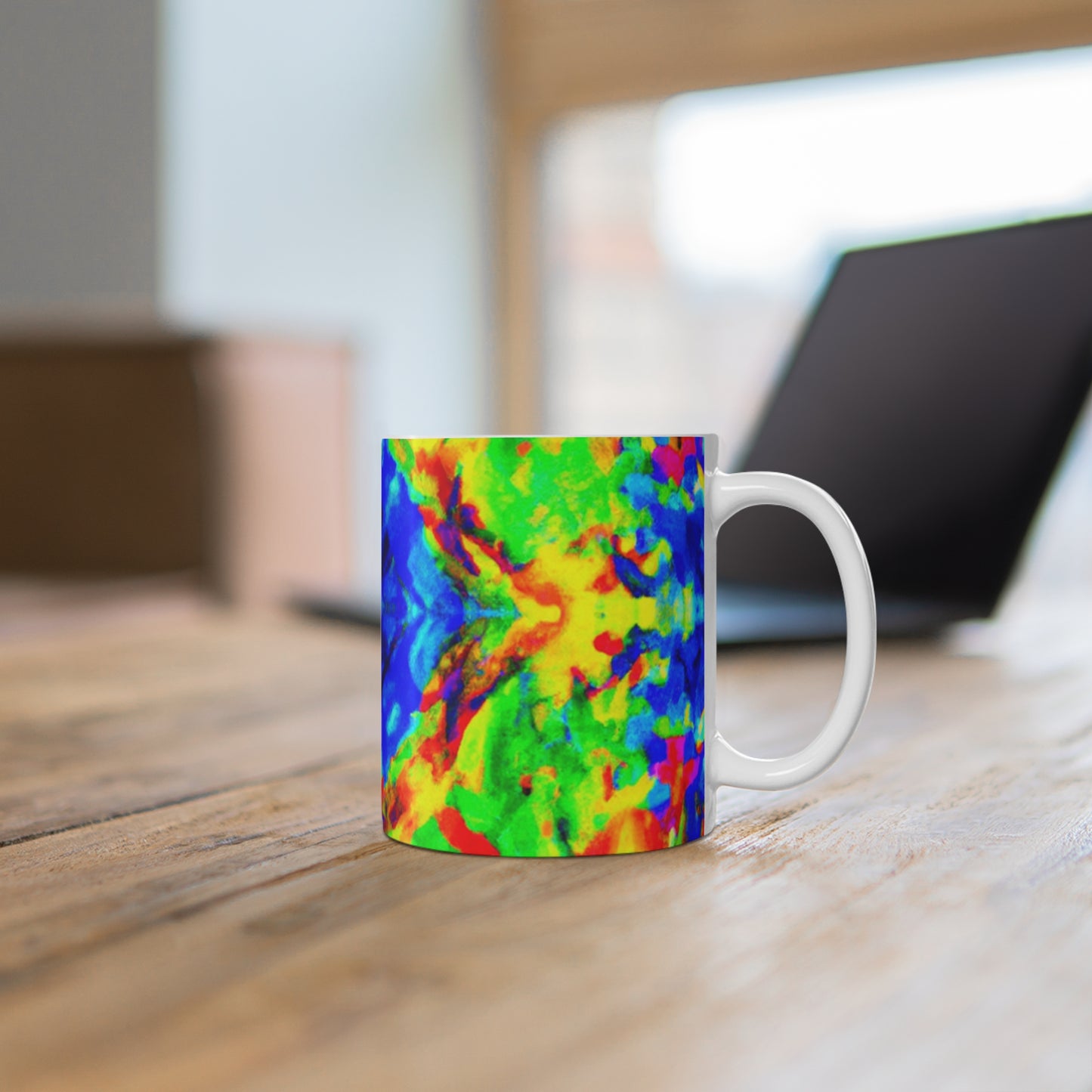 Cuppy's Fresh Roast - Psychedelic Coffee Cup Mug 11 Ounce