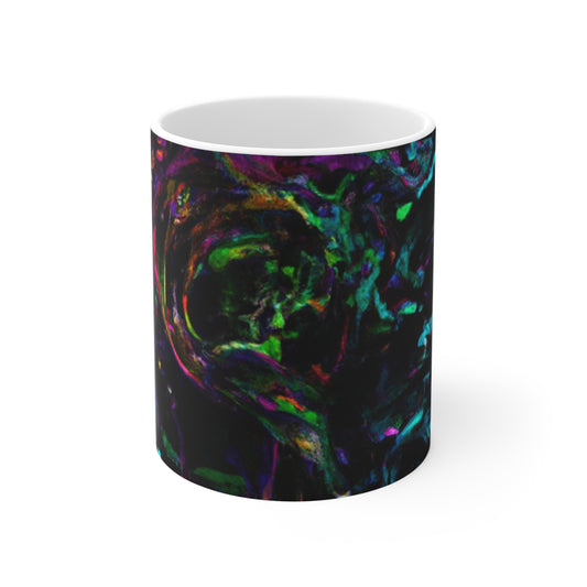 .

Freda's Fine Roasts - Psychedelic Coffee Cup Mug 11 Ounce