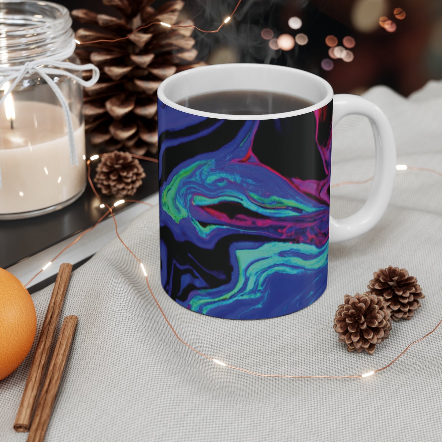 Percy's Java - Psychedelic Coffee Cup Mug 11 Ounce